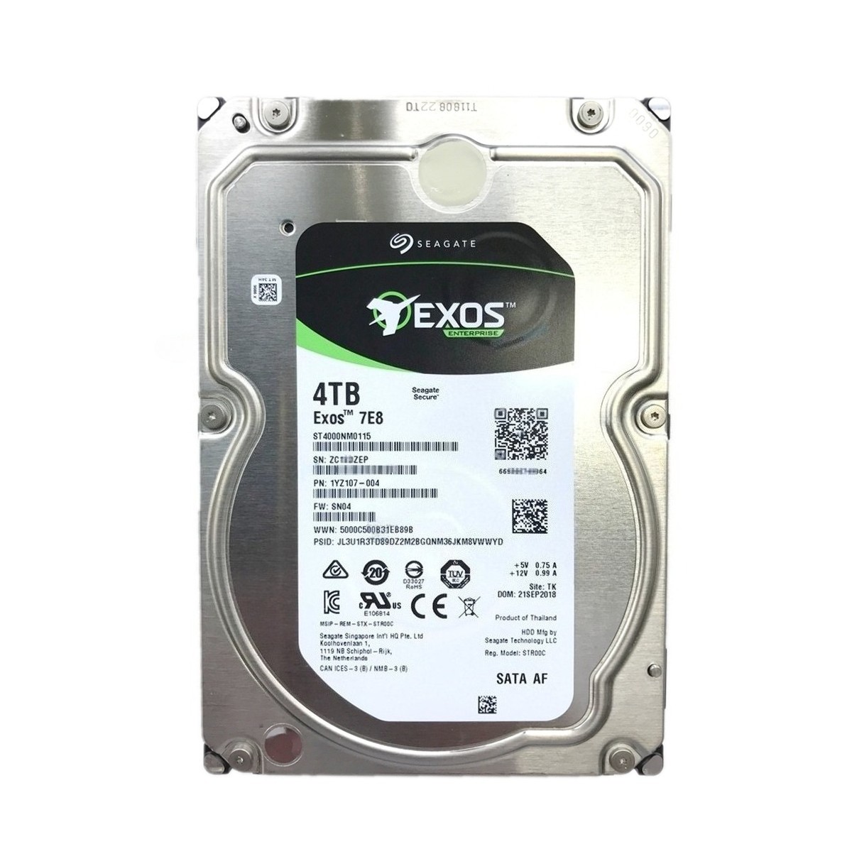 ST4000NM0115 Seagate Exos 7E8 4TB 3.5" SATA 6Gb 7.2K 128MB Enterprise Hard Drive