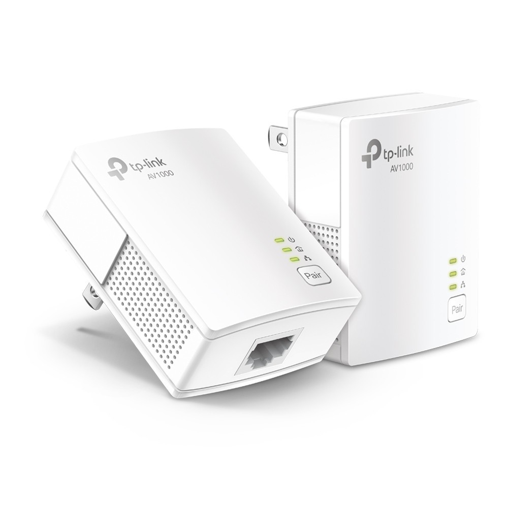 TP-LINK - PA7017KIT - AV1000 Gigabit Powerline Extender Adapter Starter Kit