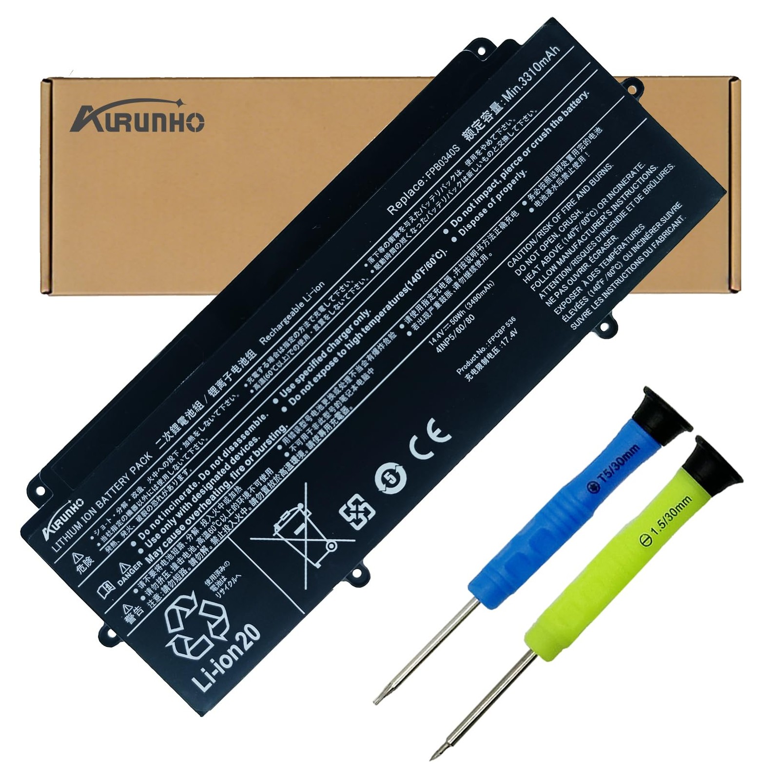 AURUNHO FPB0340S FPCBP536 50Wh Laptop Battery Compatible with Fujitsu...