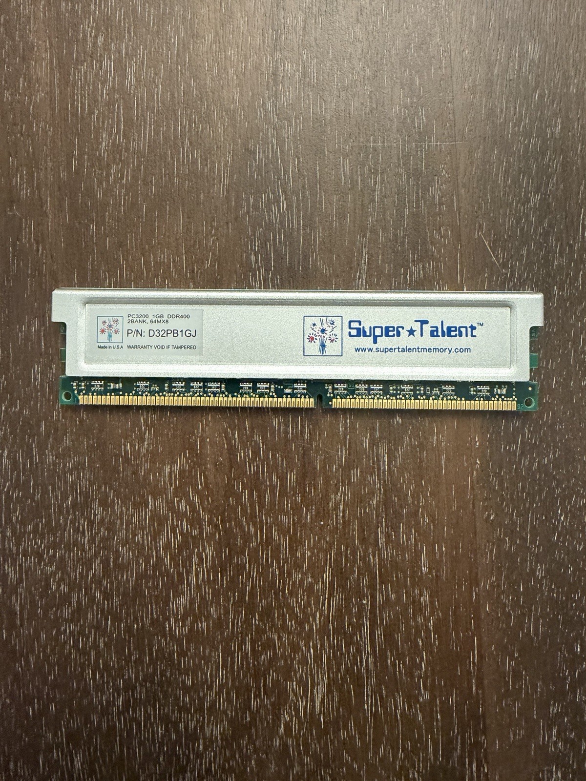 Super Talent PC3200 1 GB SO-DIMM 400 MHz DDR SDRAM Memory (D32PB1GJ)