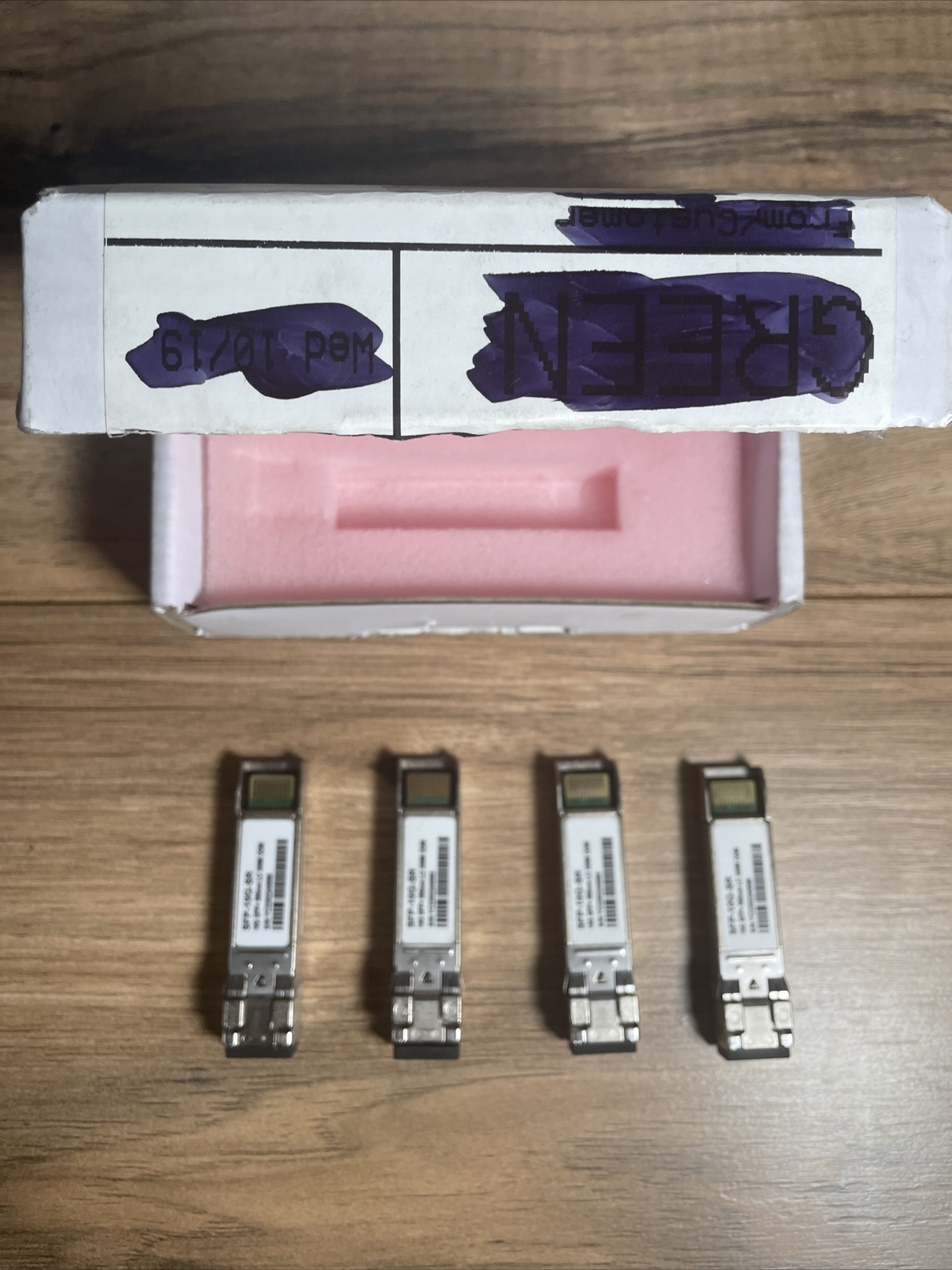 Lot Of 4 SFP-10G-SR 10G SFP+ 850nm LC 300M DDM