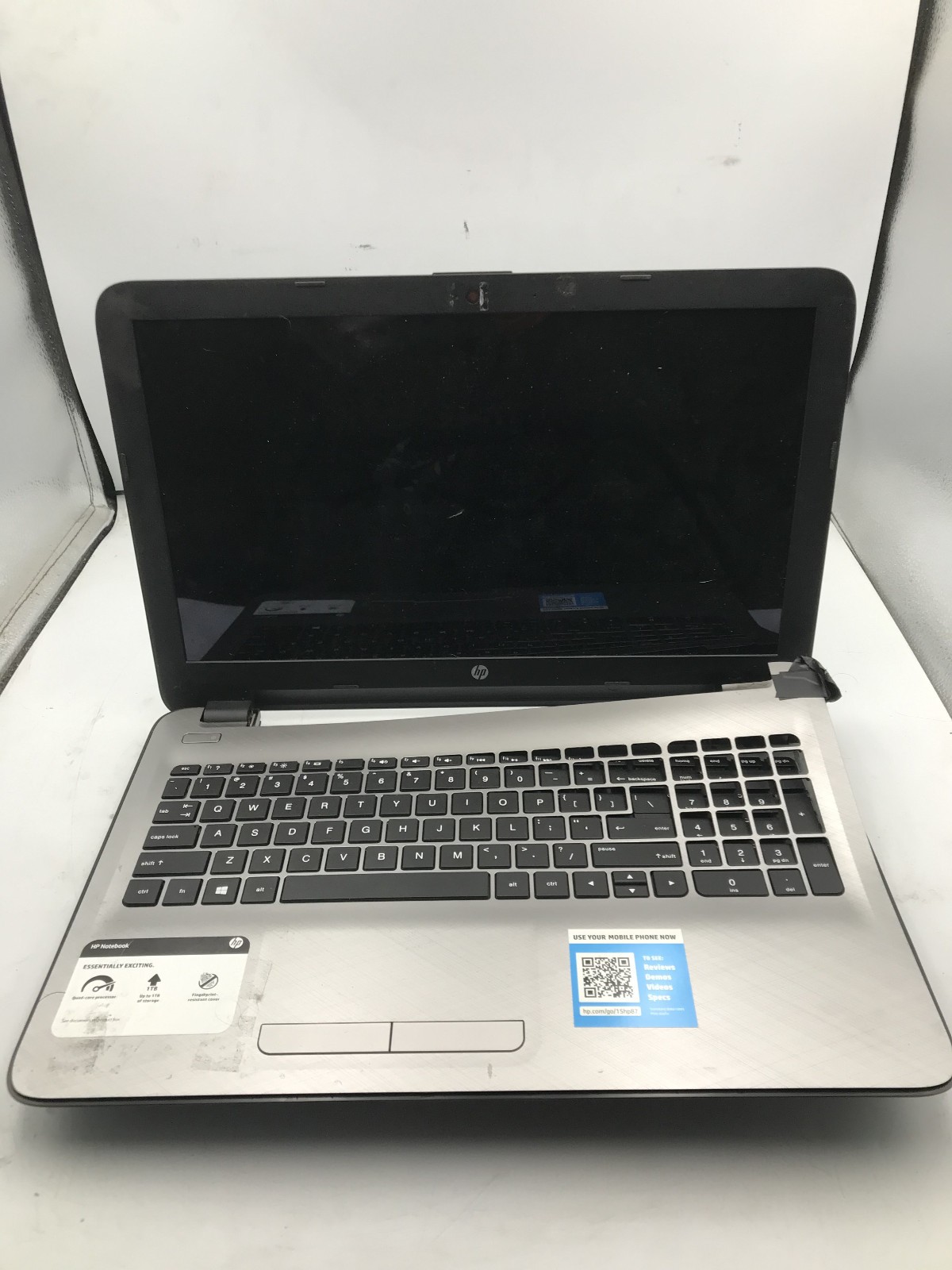 HP 15 AF152N NOTEBOOK - FOR PARTS/REPAIR - AMD A8-7410 - NO RAM - READ DESC - BB