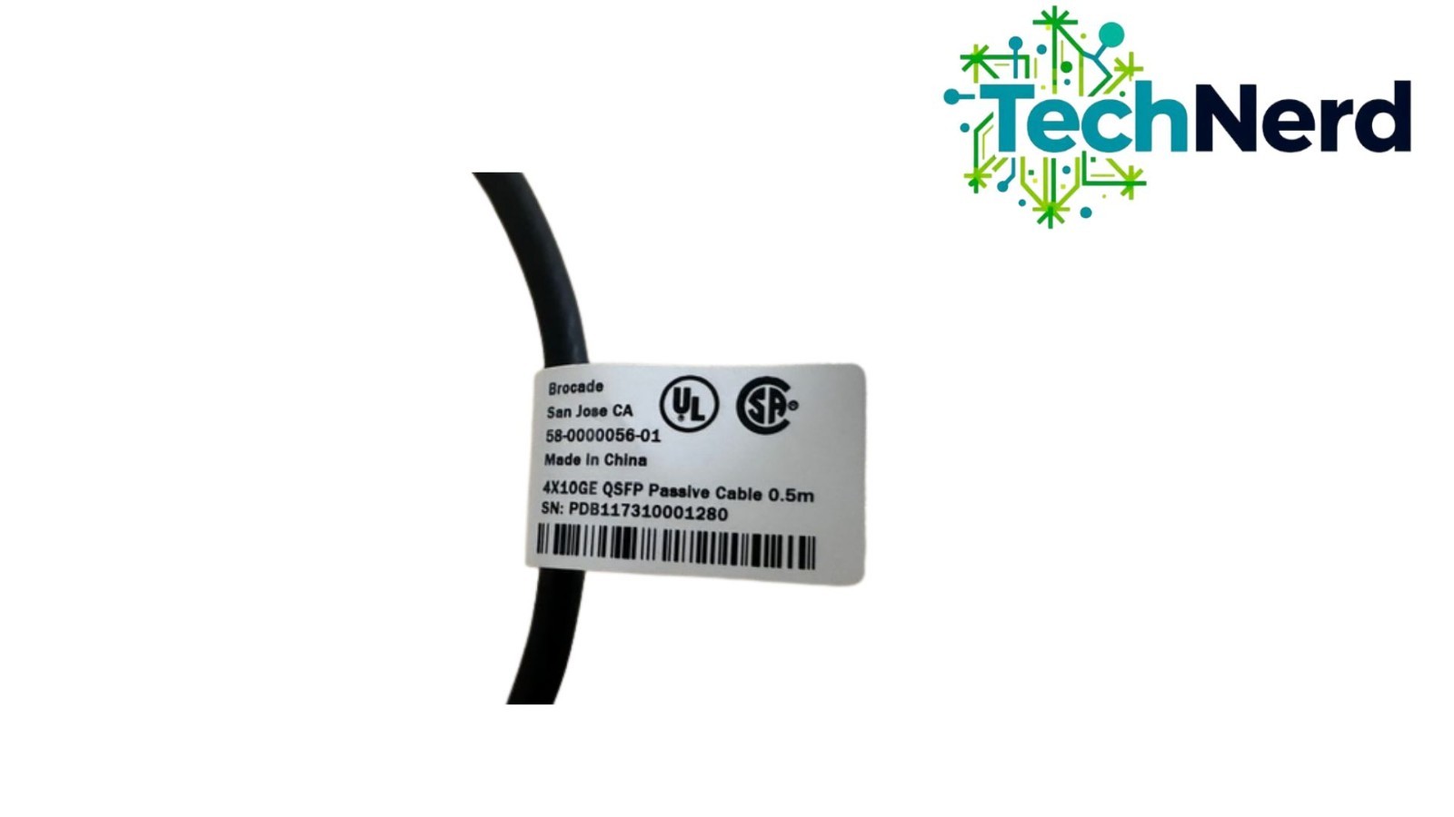 58-0000056-01 Brocade 4x10ge Qsfp Passive Cable