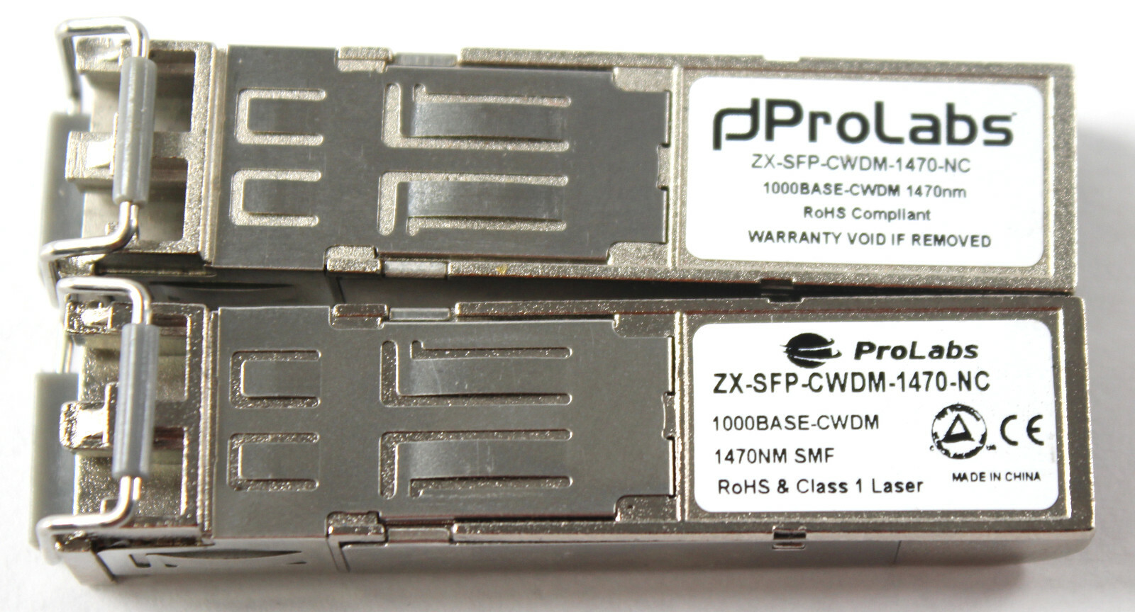 Lot of 2 ProLabs  ZX-SFP-CWDM-1470-NC 1000BASE-CWDM 1470nm SMF Transceiver