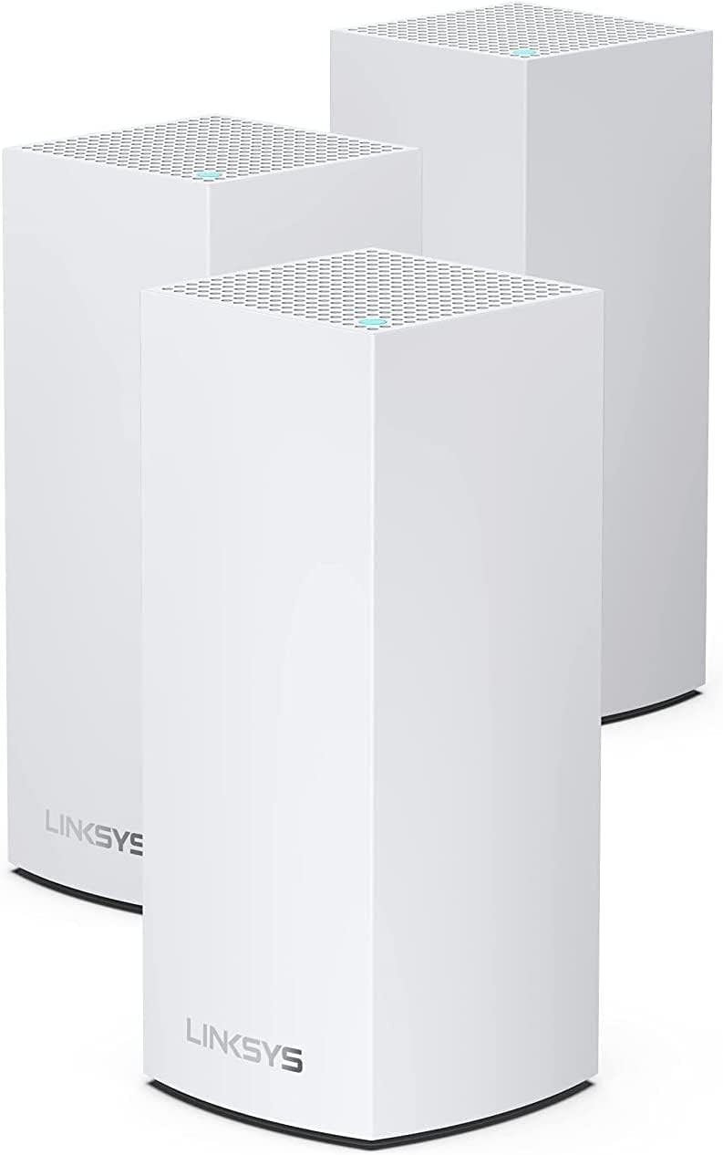 WHITE - LINKSYS VELOP ATLAS WIFI 6 ROUTER HOME WIFI MESH SYSTEM (AX5400) 3 PACK