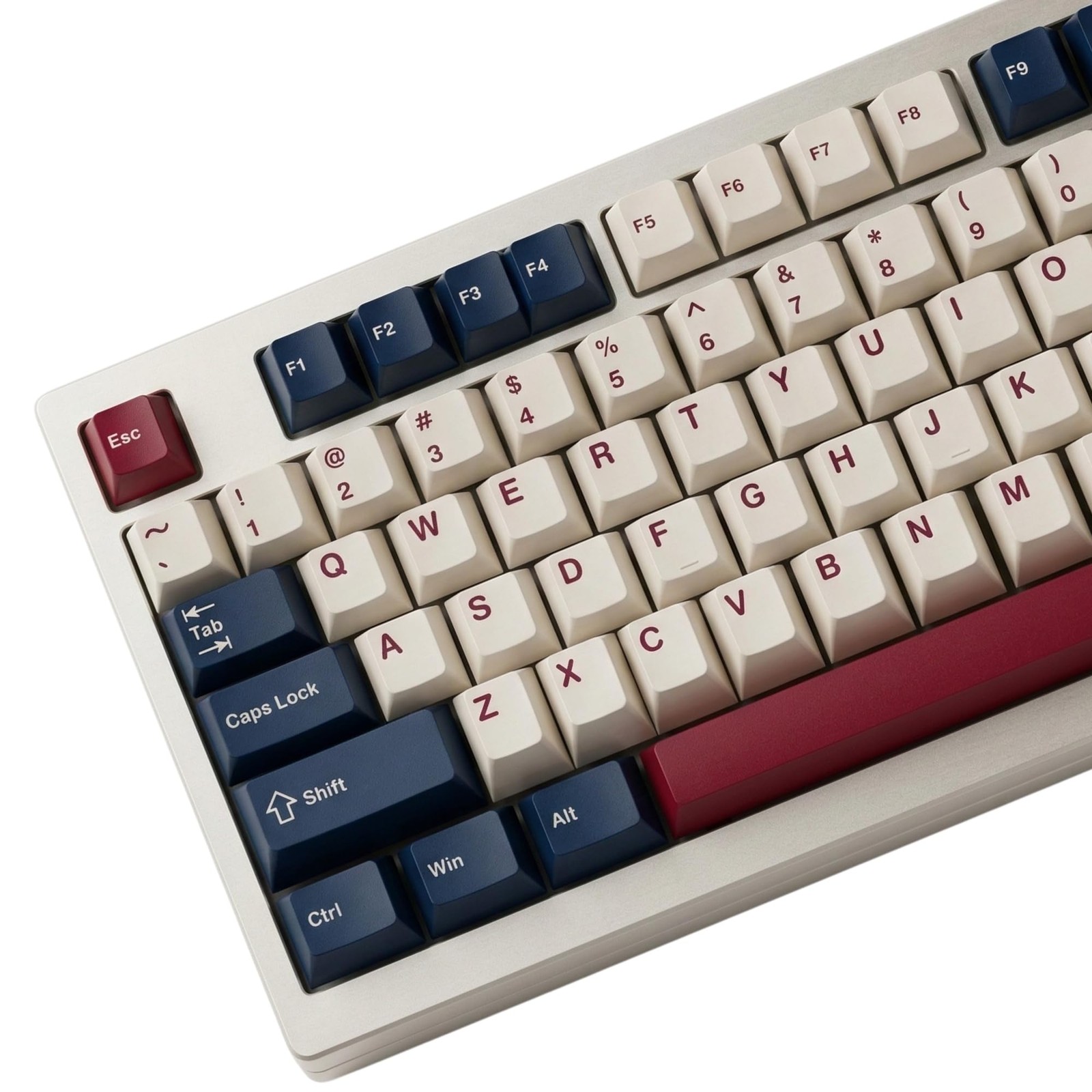 126 Keys Blue White Red Keycaps PBT Double Shot Cherry Profile Mx Switches