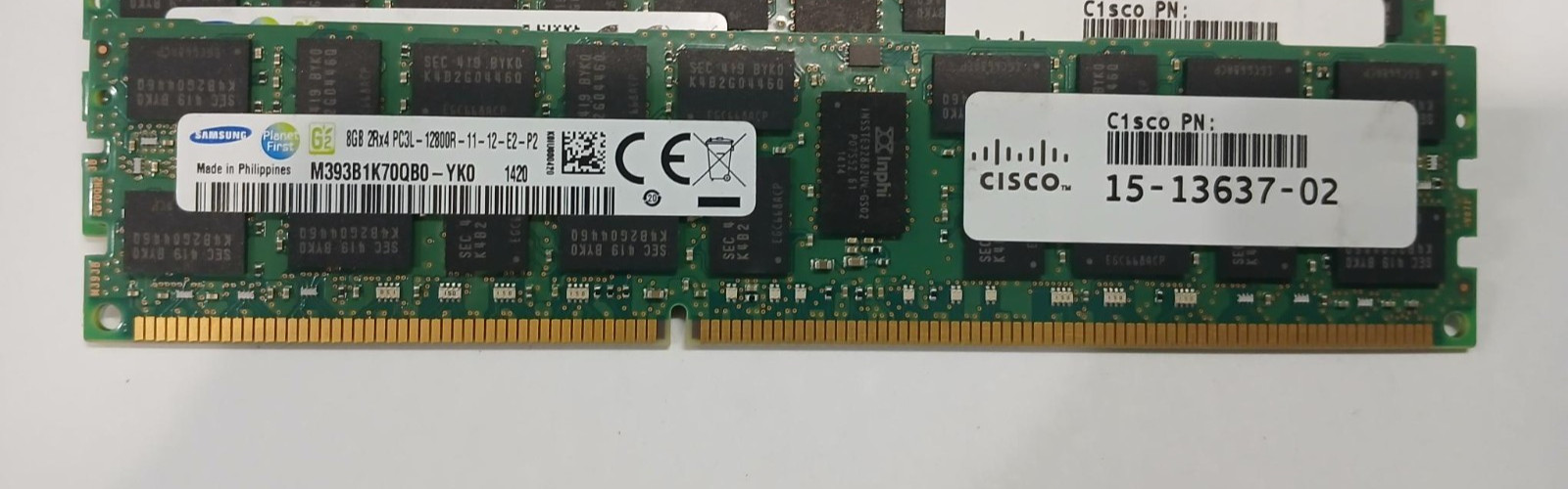Samsung 8GB 2Rx4 PC3L-12800R ECC REG Server Memory M393B1K70QB0-YK0 15-13637-02