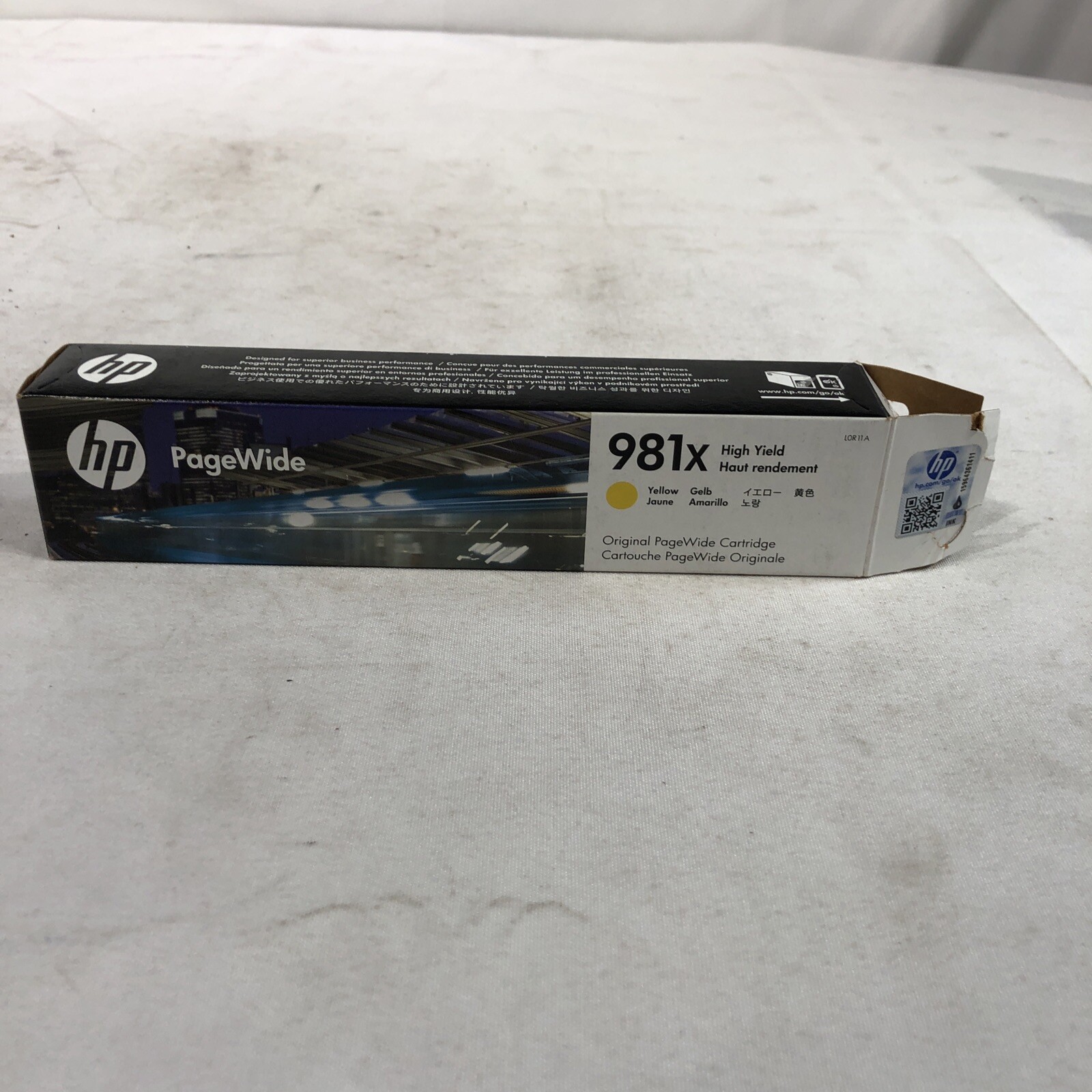 HP 981X Genuine Yellow Ink Cartridge (L0R11A)- EXP 2019