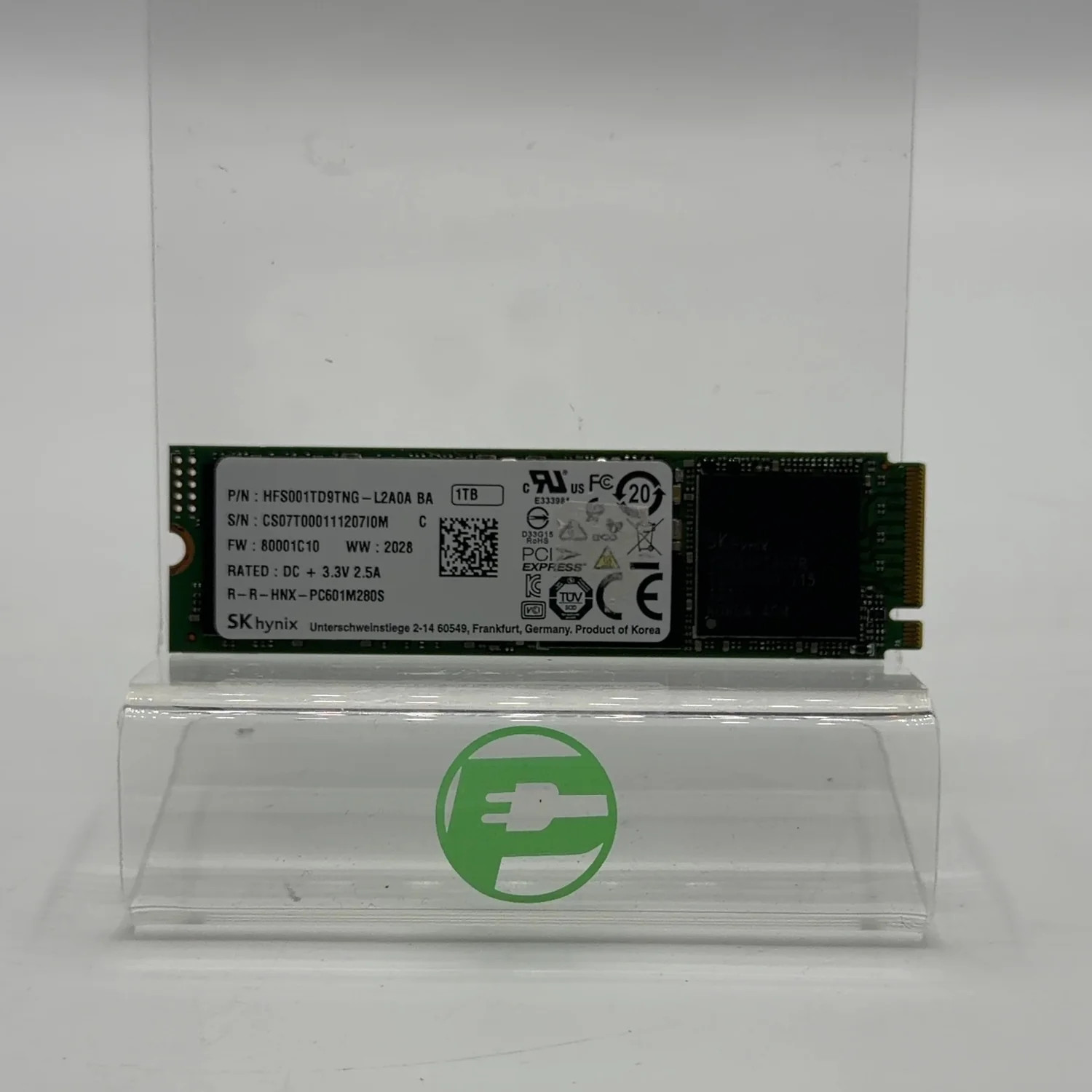 SK Hynix 2280mm PC601 1TB M.2 NVMe Gen 3.0 x 4 SSD HFS001TD9TNG-L2A0A