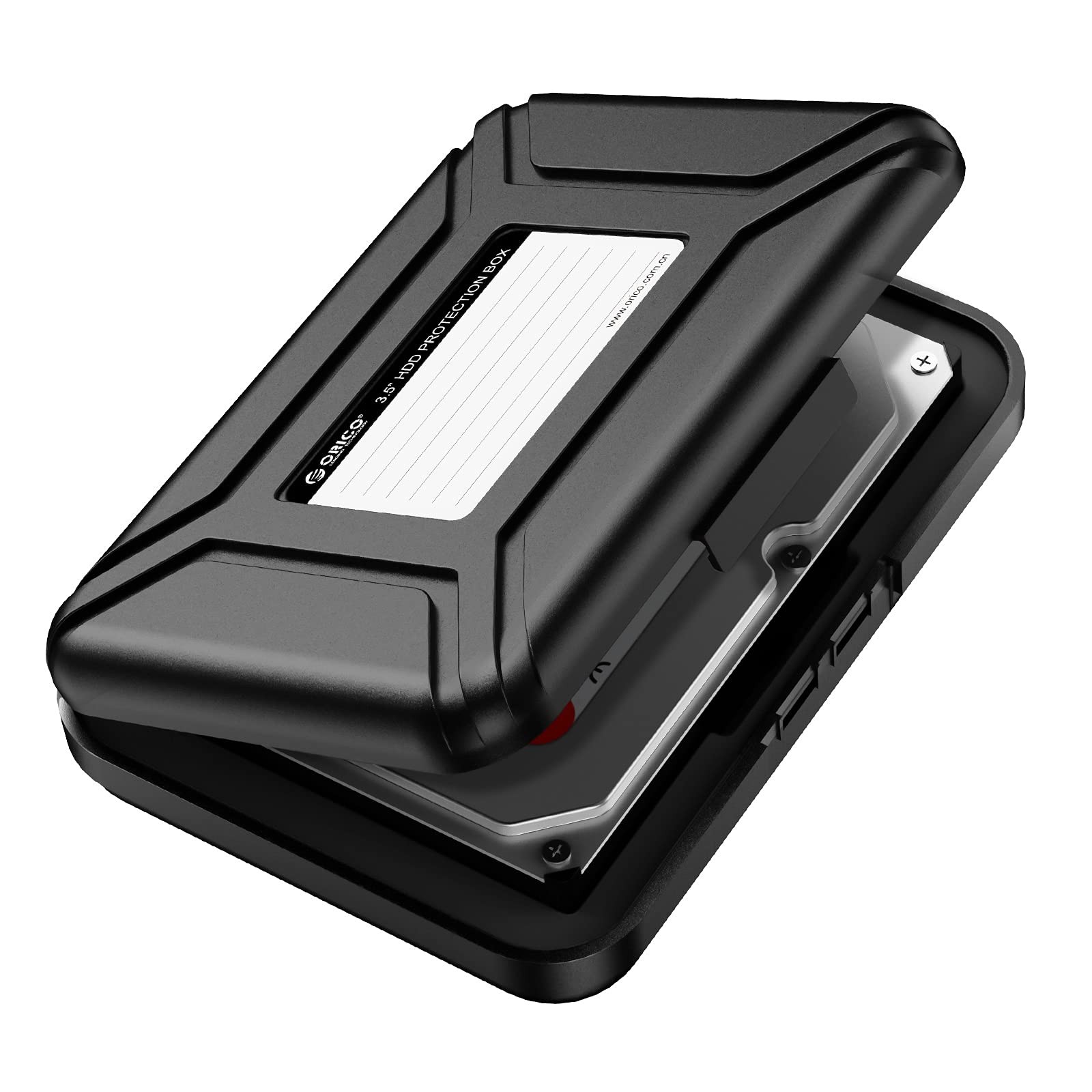ORICO 3.5" HDD Storage Case Black PP EVA Anti-Static Shockproof Portable