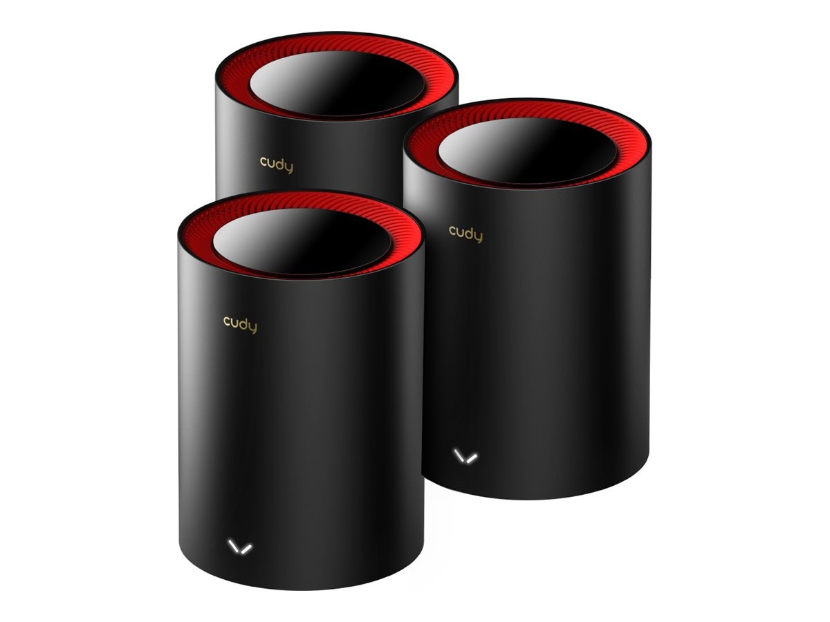 CUDY AX3000 Wi-Fi 6 Mesh 2.5G Solution Wi-Fi Access Point M3000(3-pack)-BLACK