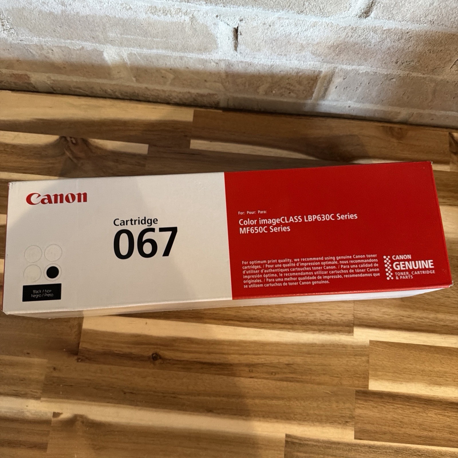 Canon Genuine 067 Black Toner Cartridge Compatible with Canon Laser Printers