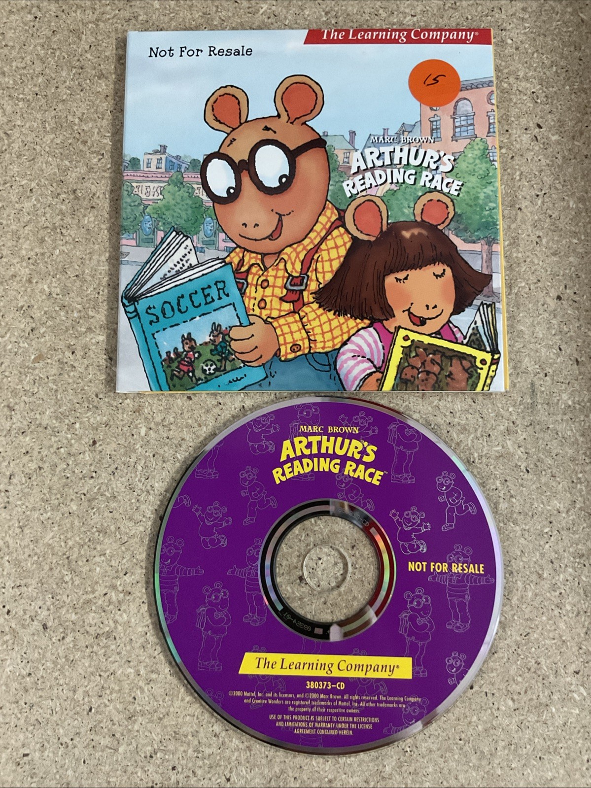 Arthur’s Reading Race The Learning Company 2000 Mattel Marc Brown Windows Mac