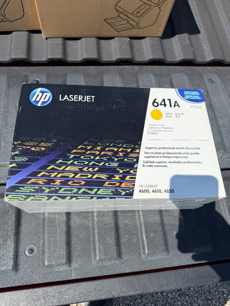 HP 641A C9722A Yellow Toner Cartridge Genuine LaserJet 4600 4610 4650 New Sealed