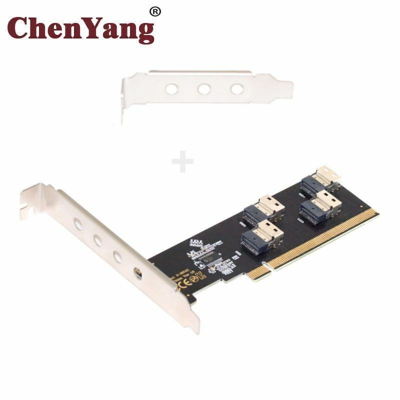 Chenyang Four Slimline SFF-8654 4X 4 NVME to PCIE Express 3.0 4.0 Raid Adapter
