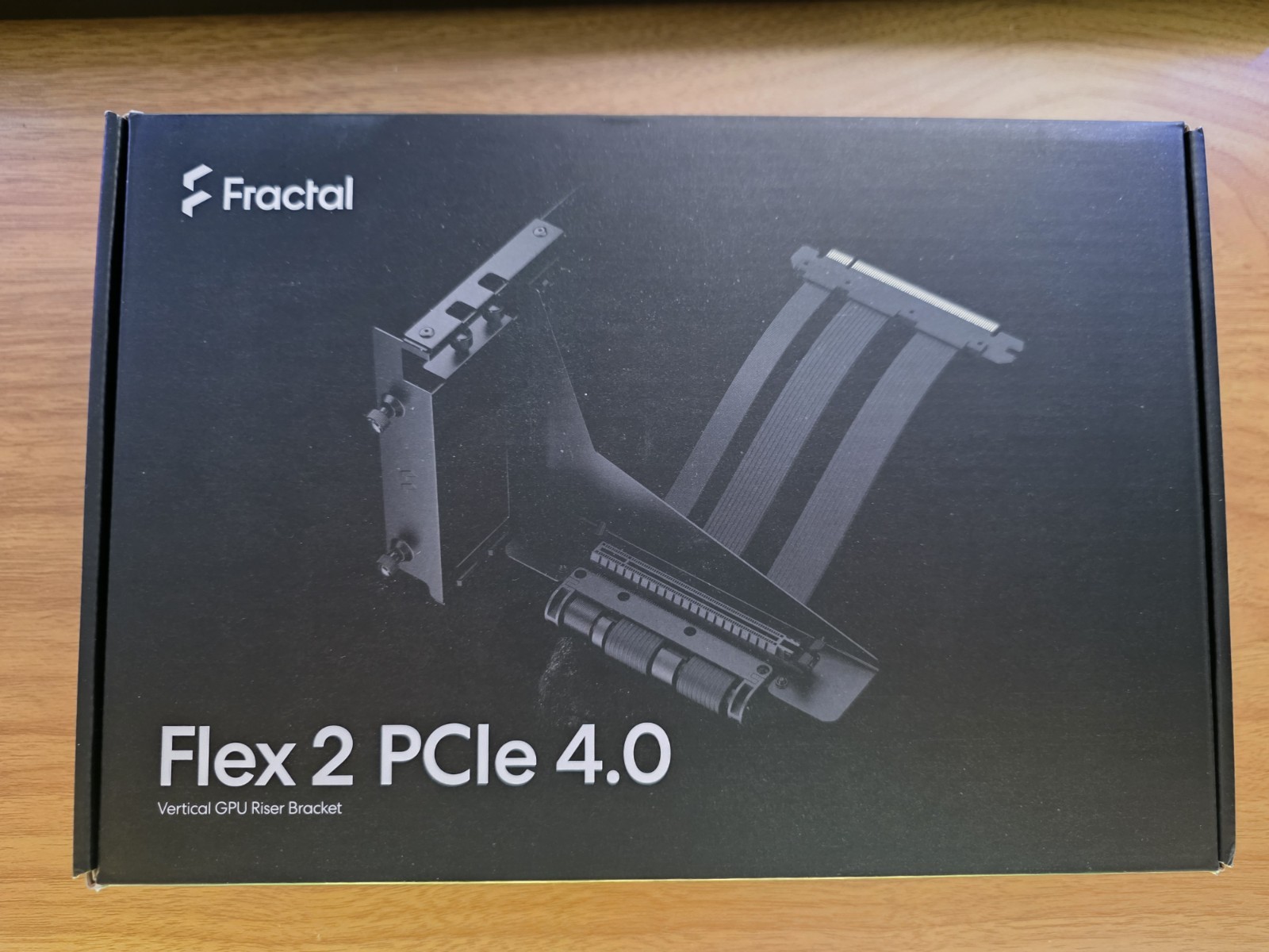 Fractal Design Flex 2 PCIe 4.0 Black Vertical GPU Riser with Bracket