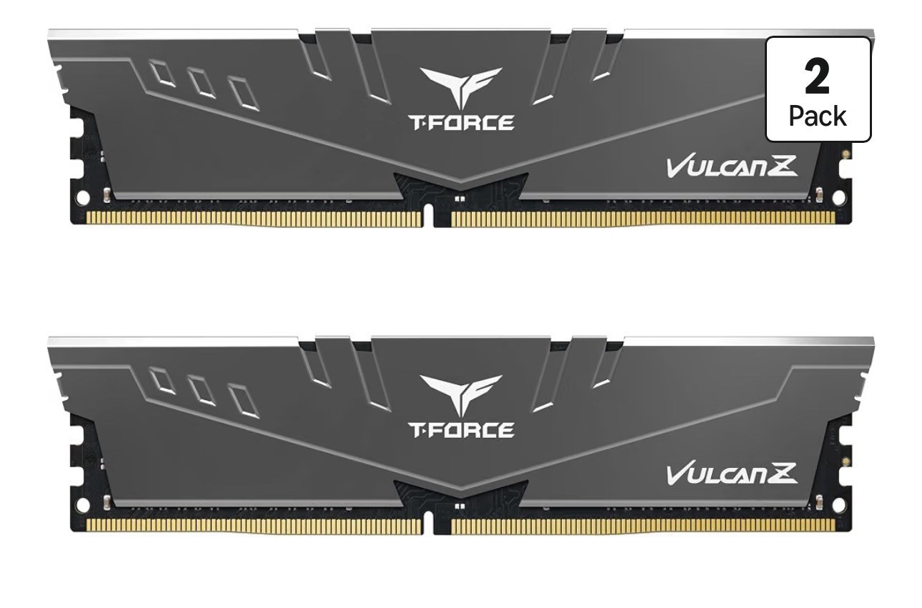 T-Force Vulcan Z DDR4 RAM 16GB (2x8GB) 3200MHz CL16 Desktop Memory