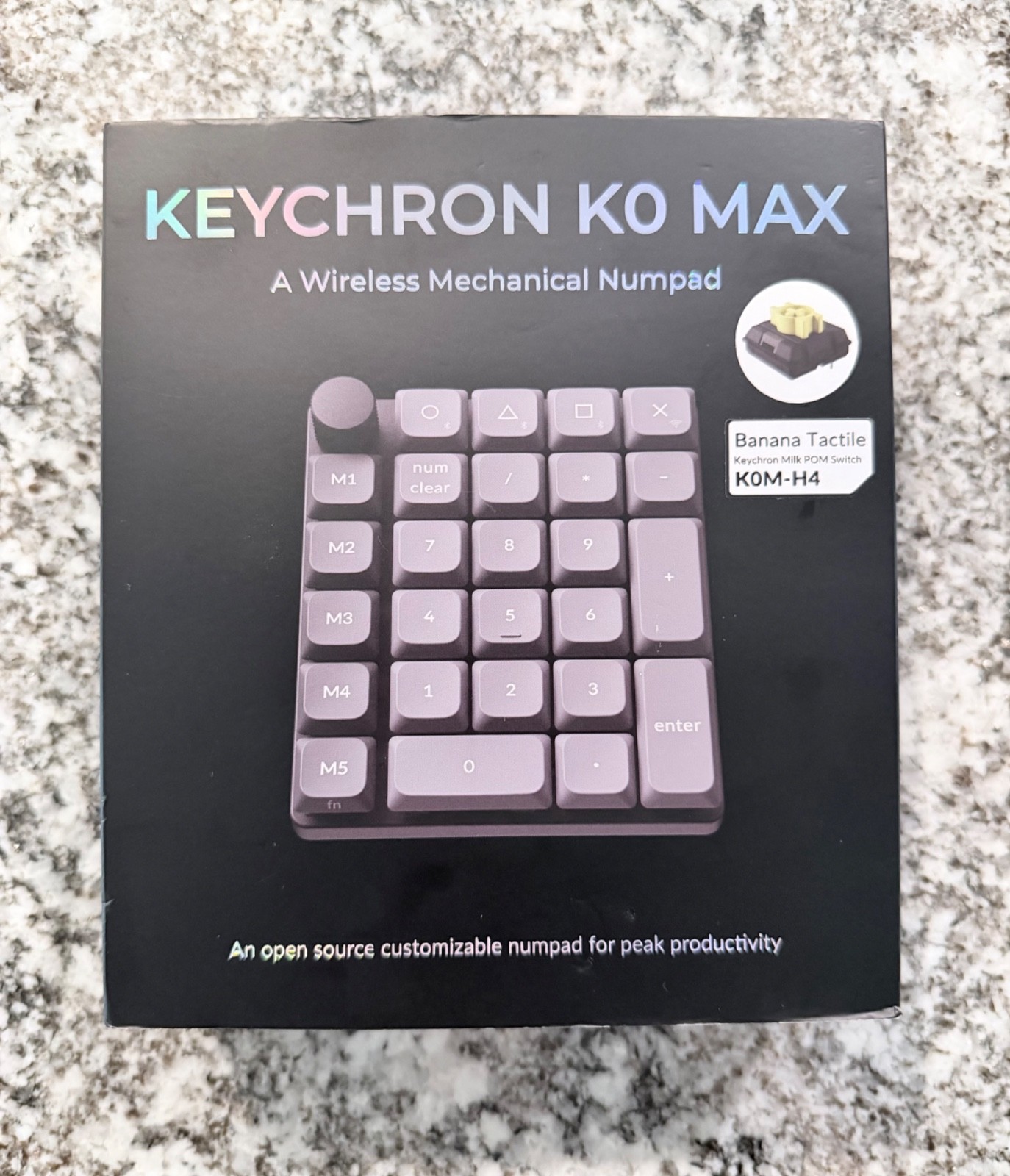 Keychron K0 Max Wireless Mechanical Numpad RGB QMK VIA K0M-H4 Banana Switch