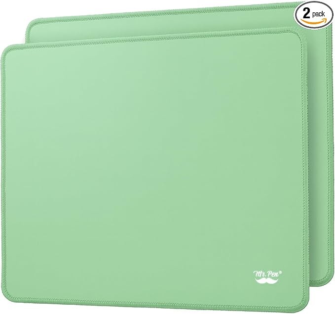 - Mouse Pad with Anti-Fray Stitched Edges, 12.5"x 10.5", 2 Pack