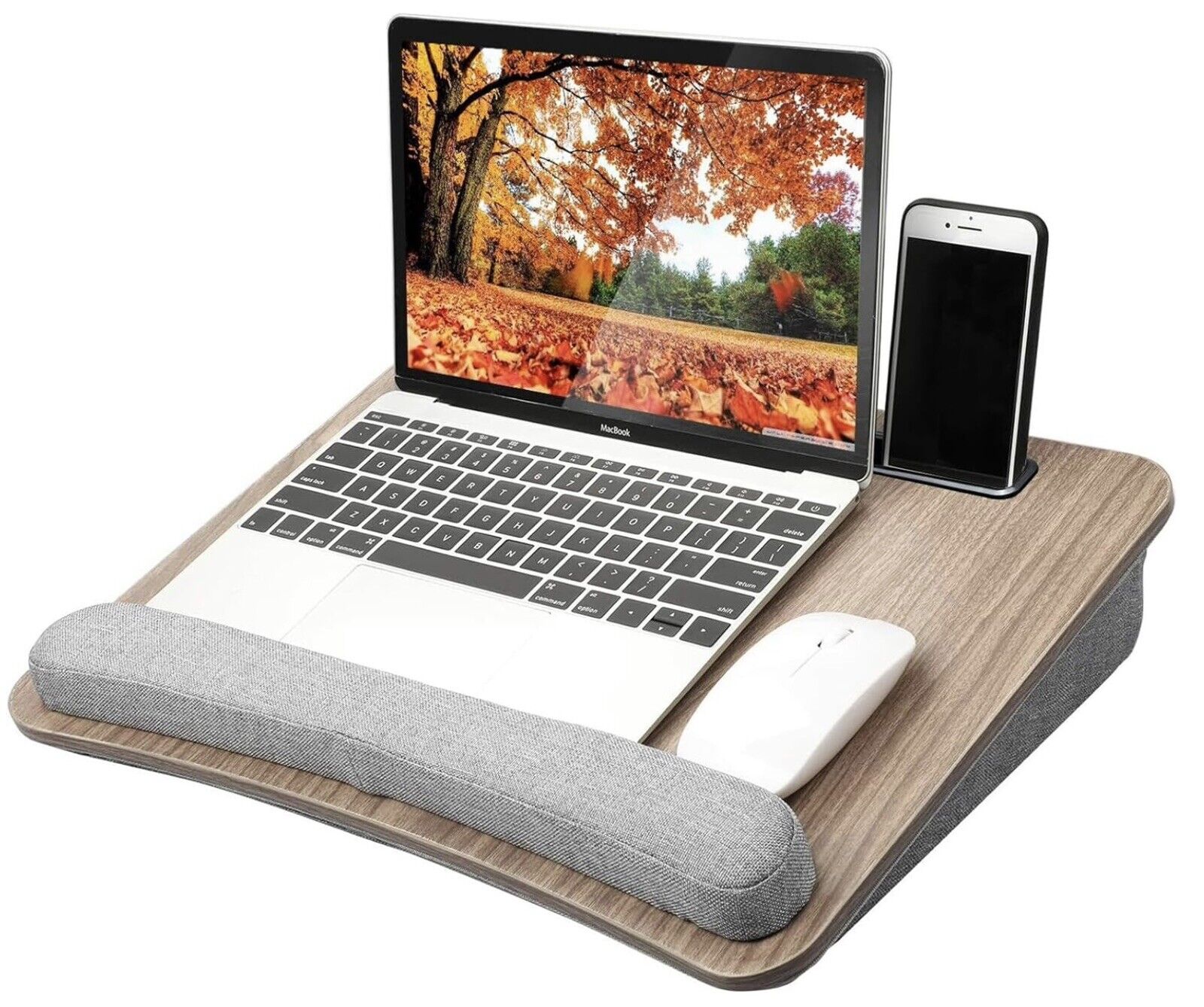 HUANUO Portable Lap Laptop Desk with Pillow Cushion, Fits up to 15.6 inch