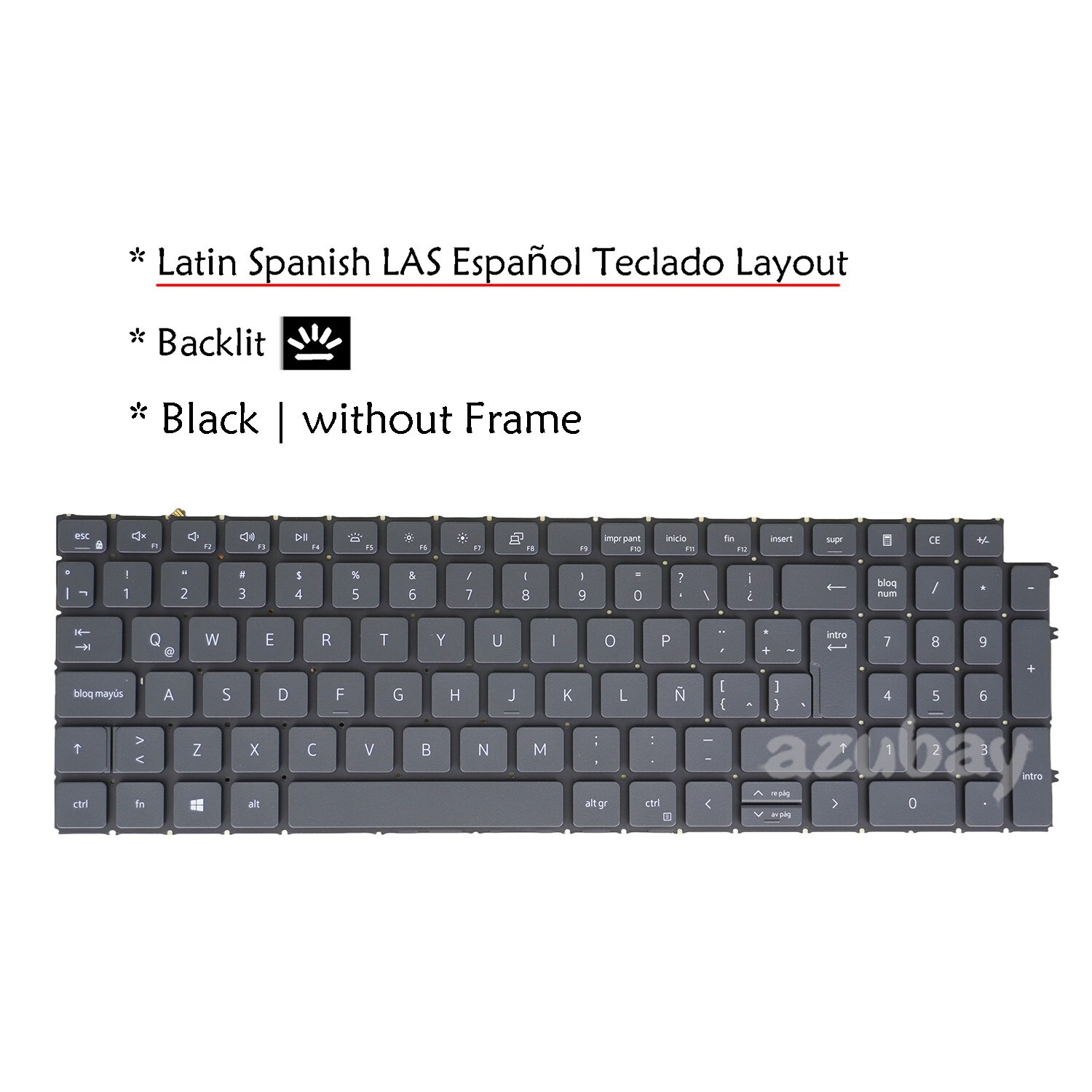 Teclado Español Latin for Dell Vostro 5515 5620 5625 5630 5635 7510 7620 Backlit
