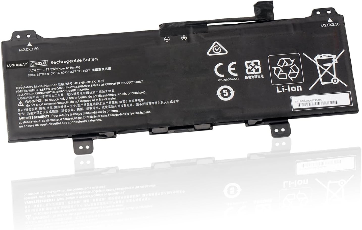 GM02XL Laptop Battery for HP Chromebook 14 G5 Chromebook X360 11 G1 Series