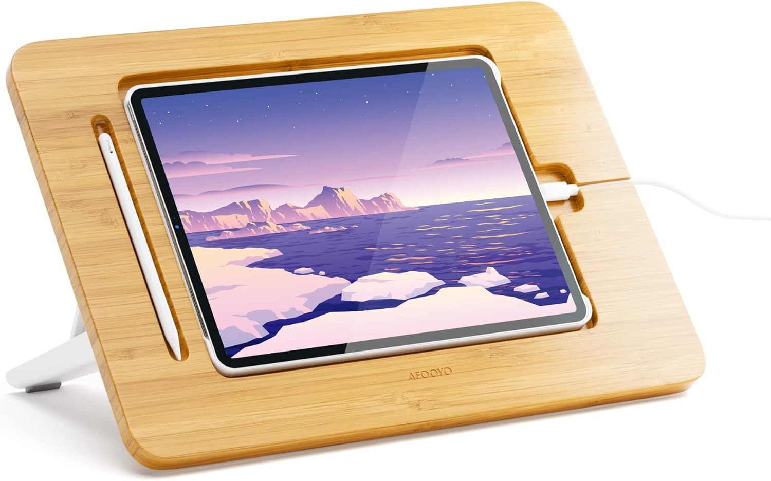 Wooden Ipad Drawing Stand Tablet Stand - Adjustable 5 Angles for Laptop, Laptop 