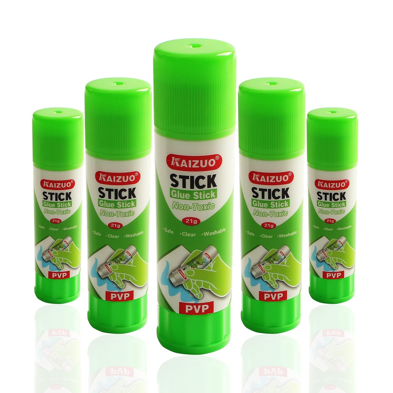 3D Printer PVP Glue Sticks -  5 PCS Solid Adhesive for Hot Bed Print Filament -