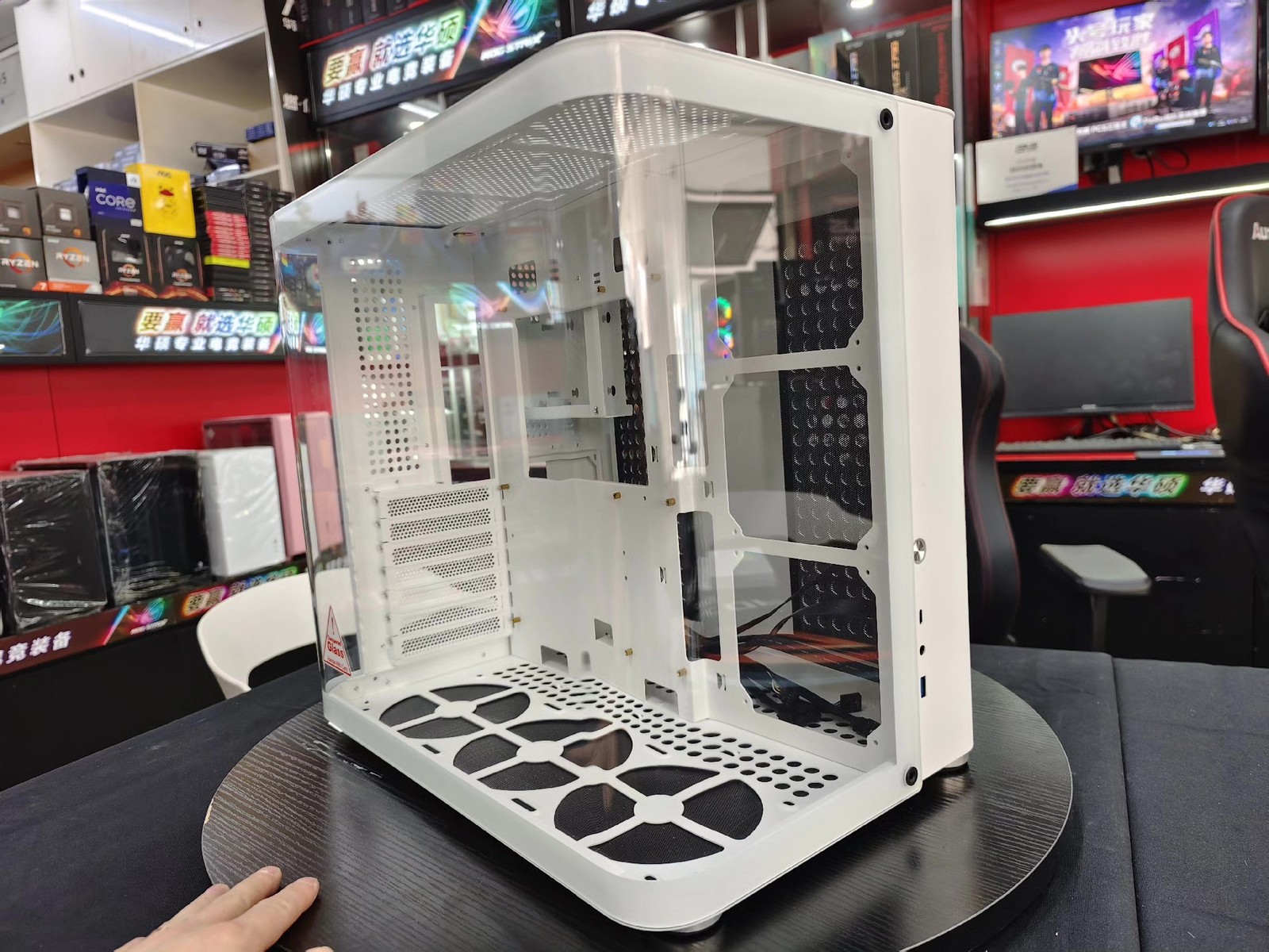 JONSBO TK‑2 ATX Chassis, Dual‑Curved Glass, Dual 360 AIO Radiator, Aluminum