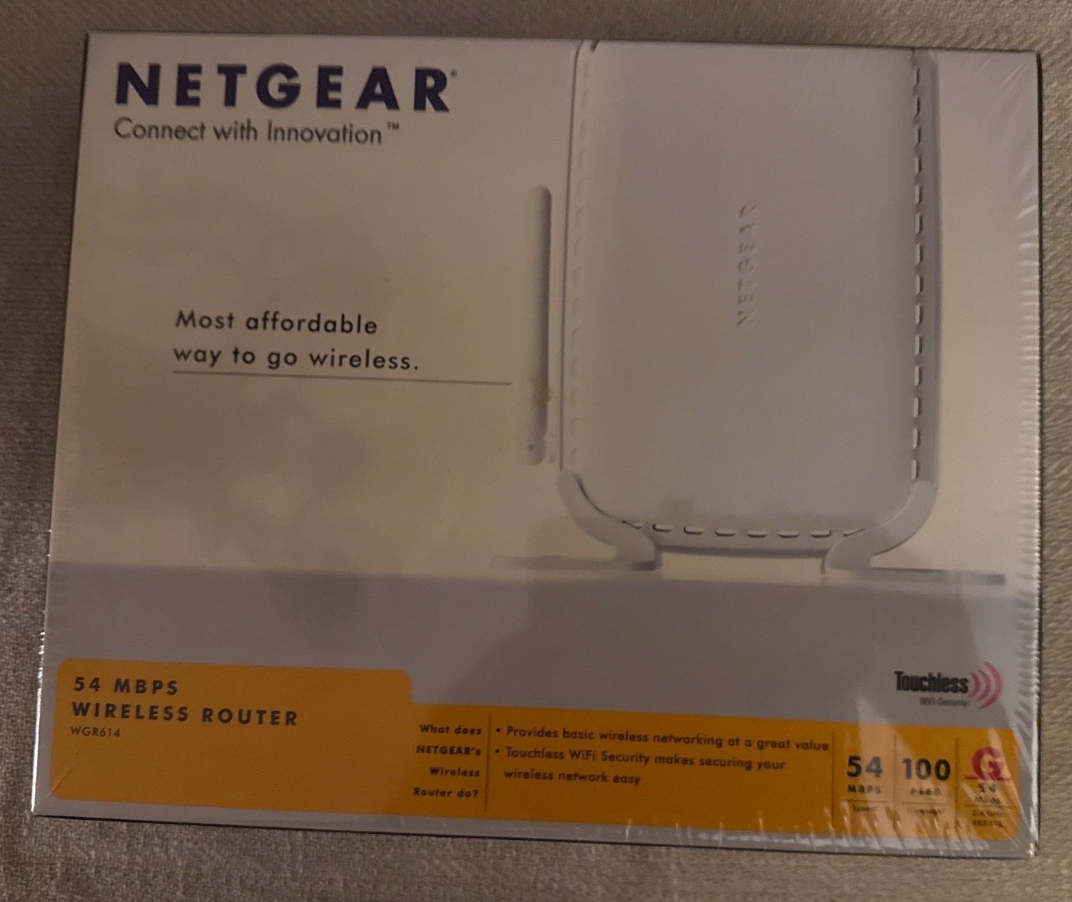 NEW Netgear WGR614 Wireless-G Internet Broadband Router & 4-Port Switch SEALED
