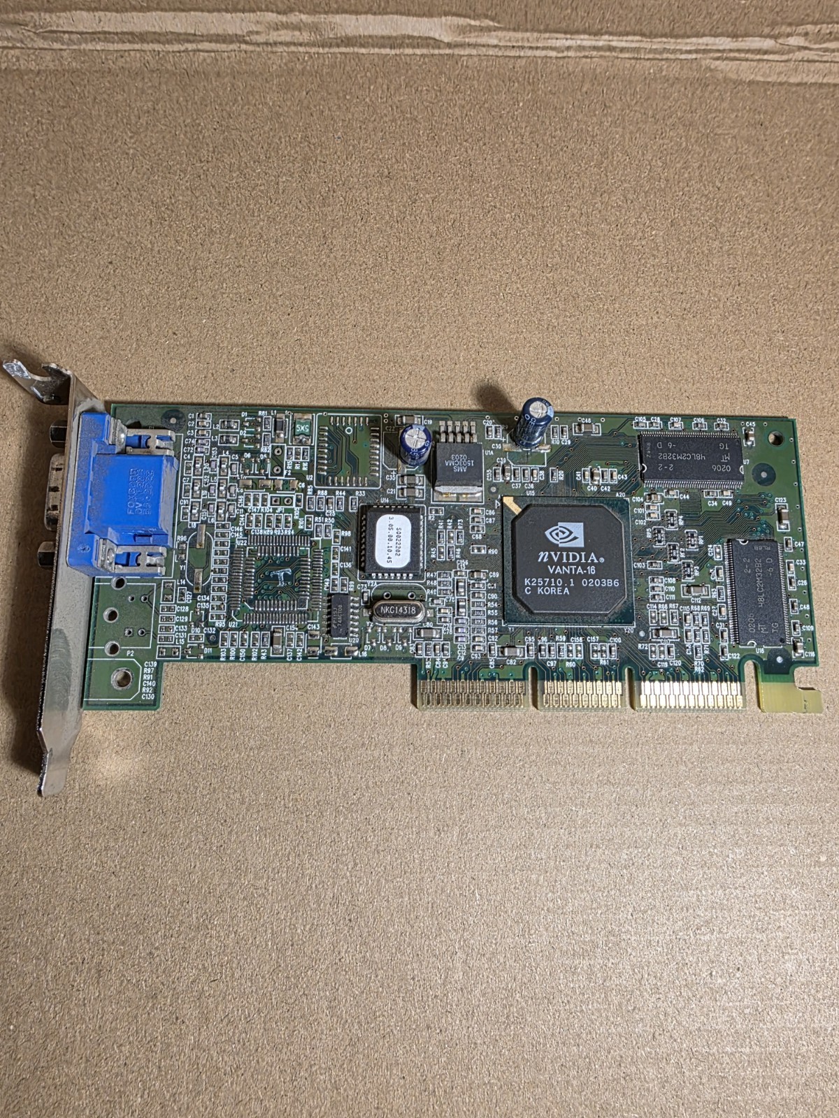 IBM NVIDIA Vanta-16 AGP Video Card 16MB FRU 25P4058 - Tested Working Retro PC