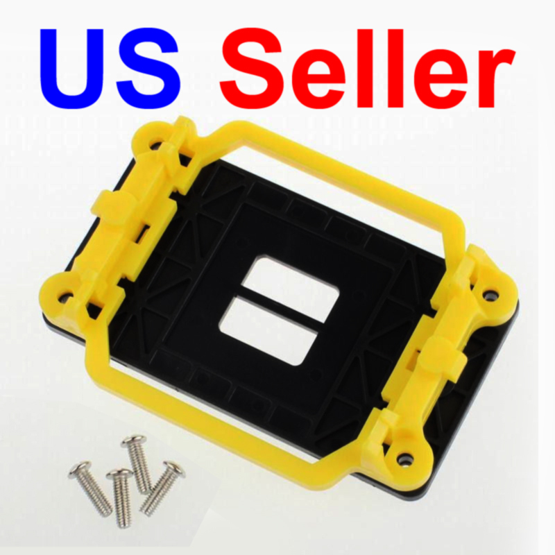 AMD Cooling Fan Mounting Bracket Holder Kit for AM2 AM2+ AM3 AM3+ Yellow