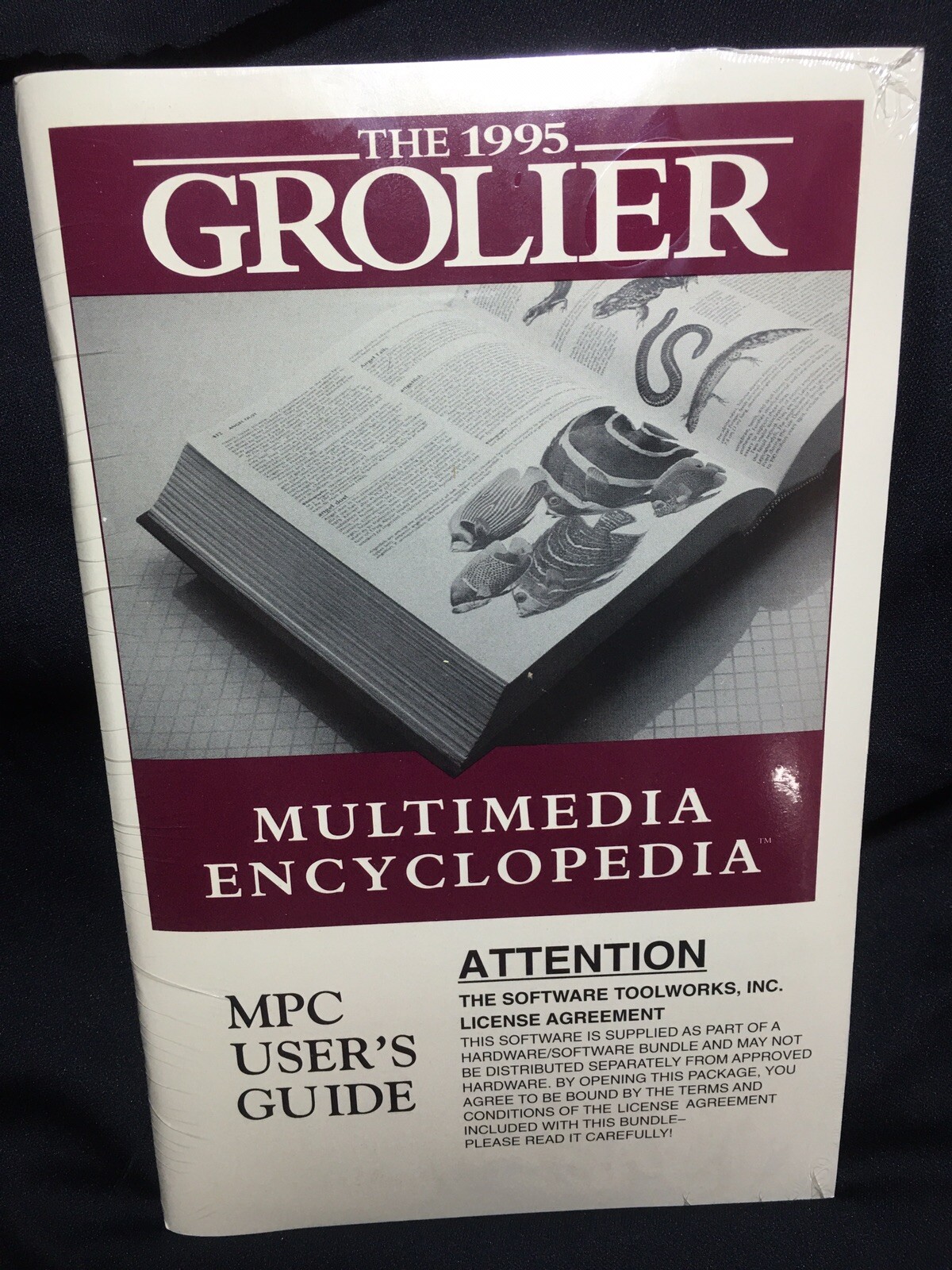 1995 Grolier Multimedia Encyclopedia For CDROM PC Computer W Guide, New