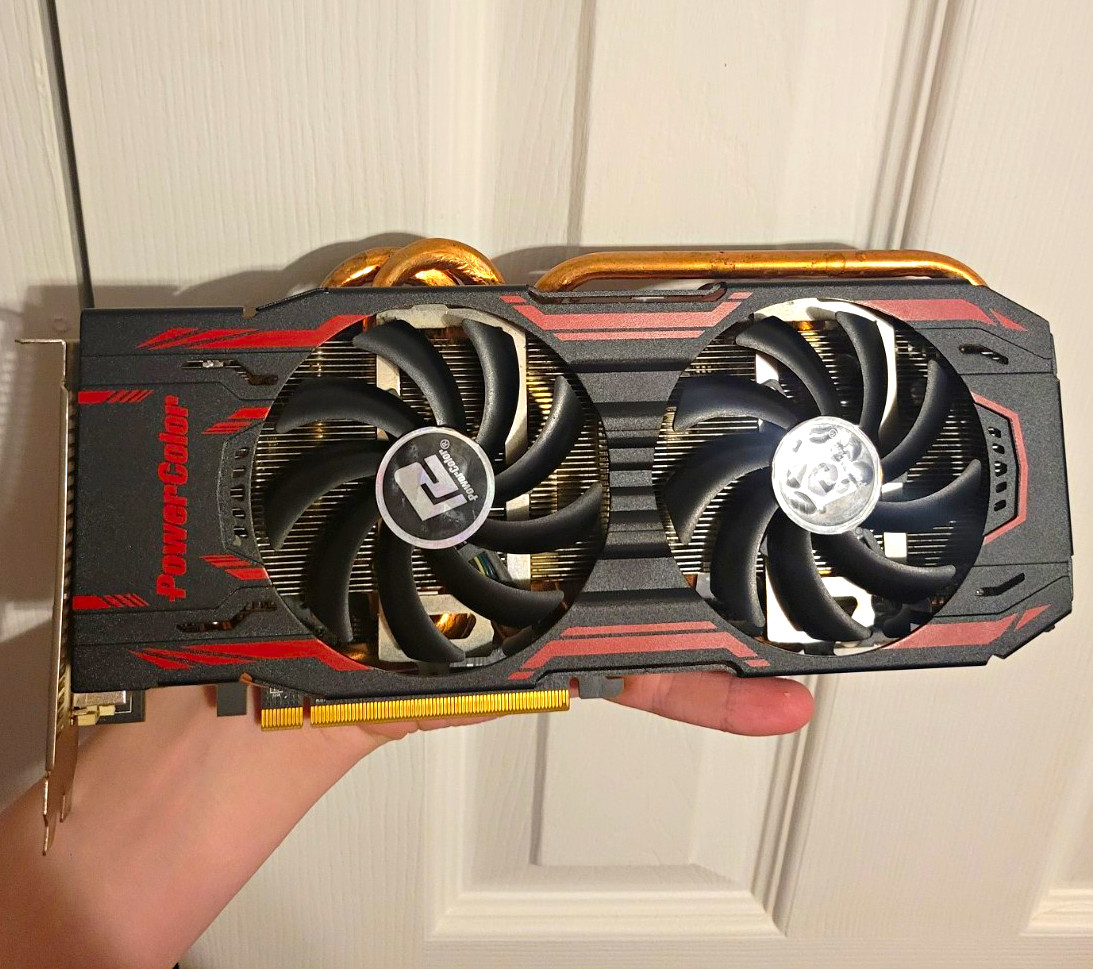 PowerColor AMD Radeon R9 280X 3GB GDDR5 PCIe x16 Dual Fan, TESTED WORKING