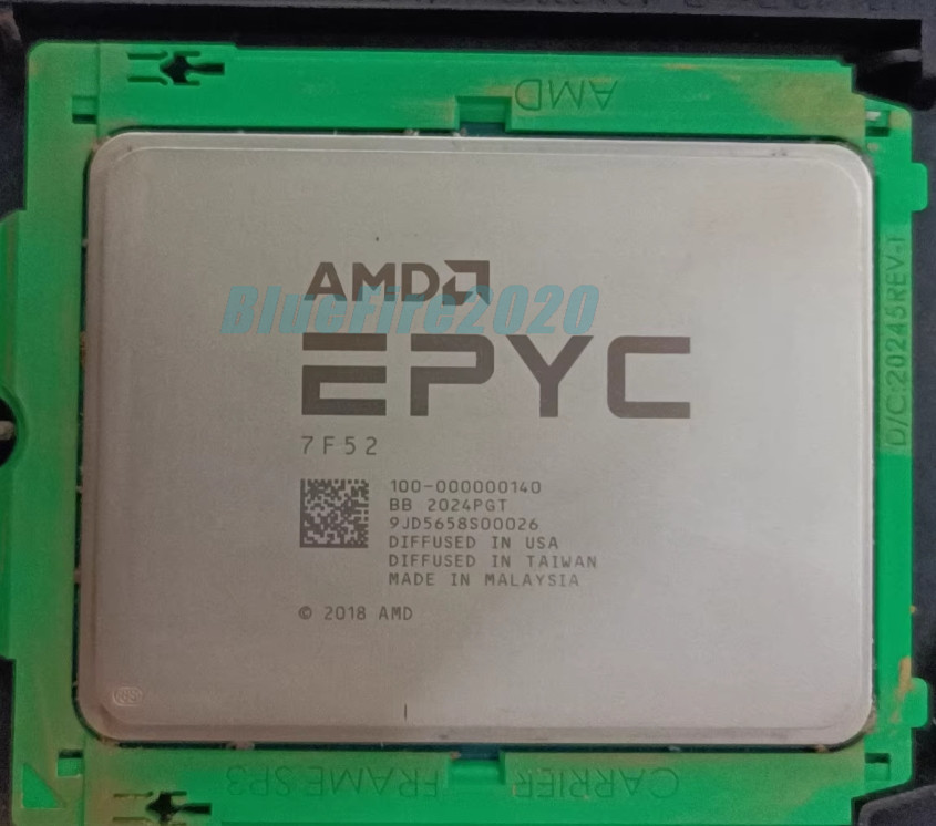 AMD EPYC 7F52 16 Cores 32 Threads 3.5GHZ Up To 3.9GHZ 240W CPU Processor