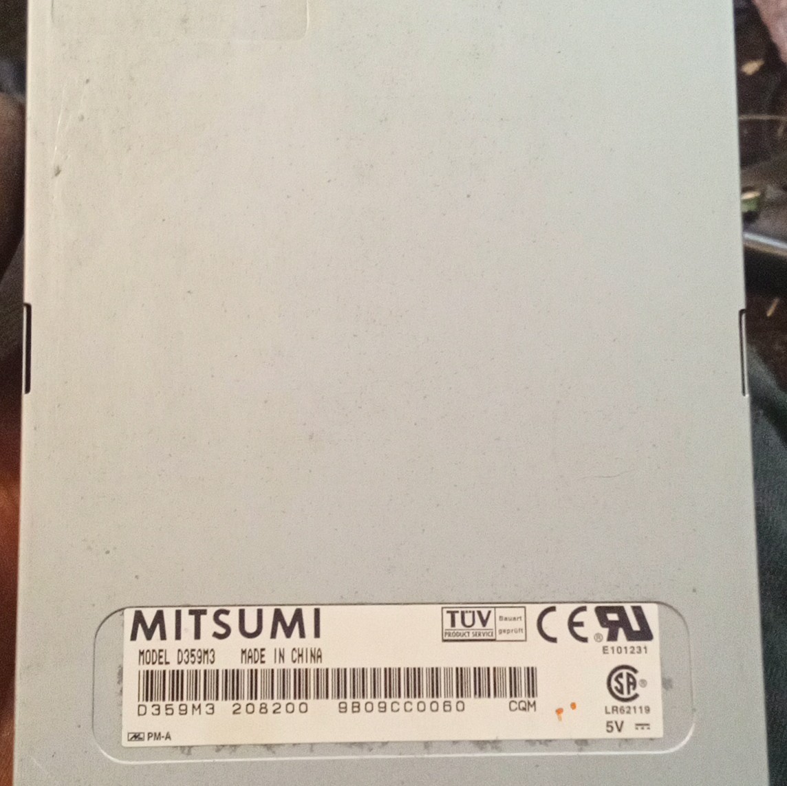 Mitsumi D359M3 3.5" Floppy Disk Drive White Faceplate