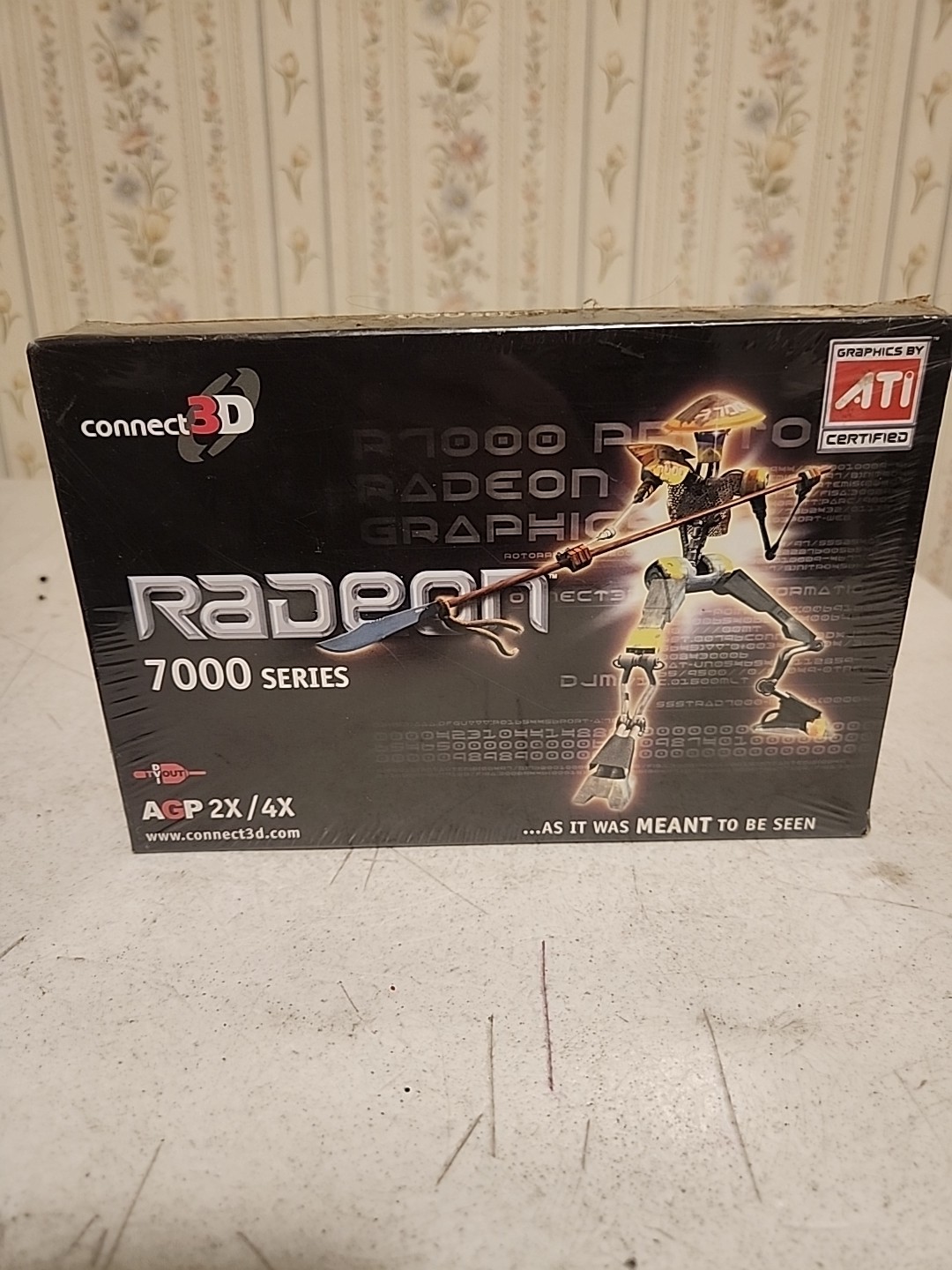Connect3D ATI Radeon 7000 AGP 32MB DDR Video Card Vintage New Old Stock (NOS)