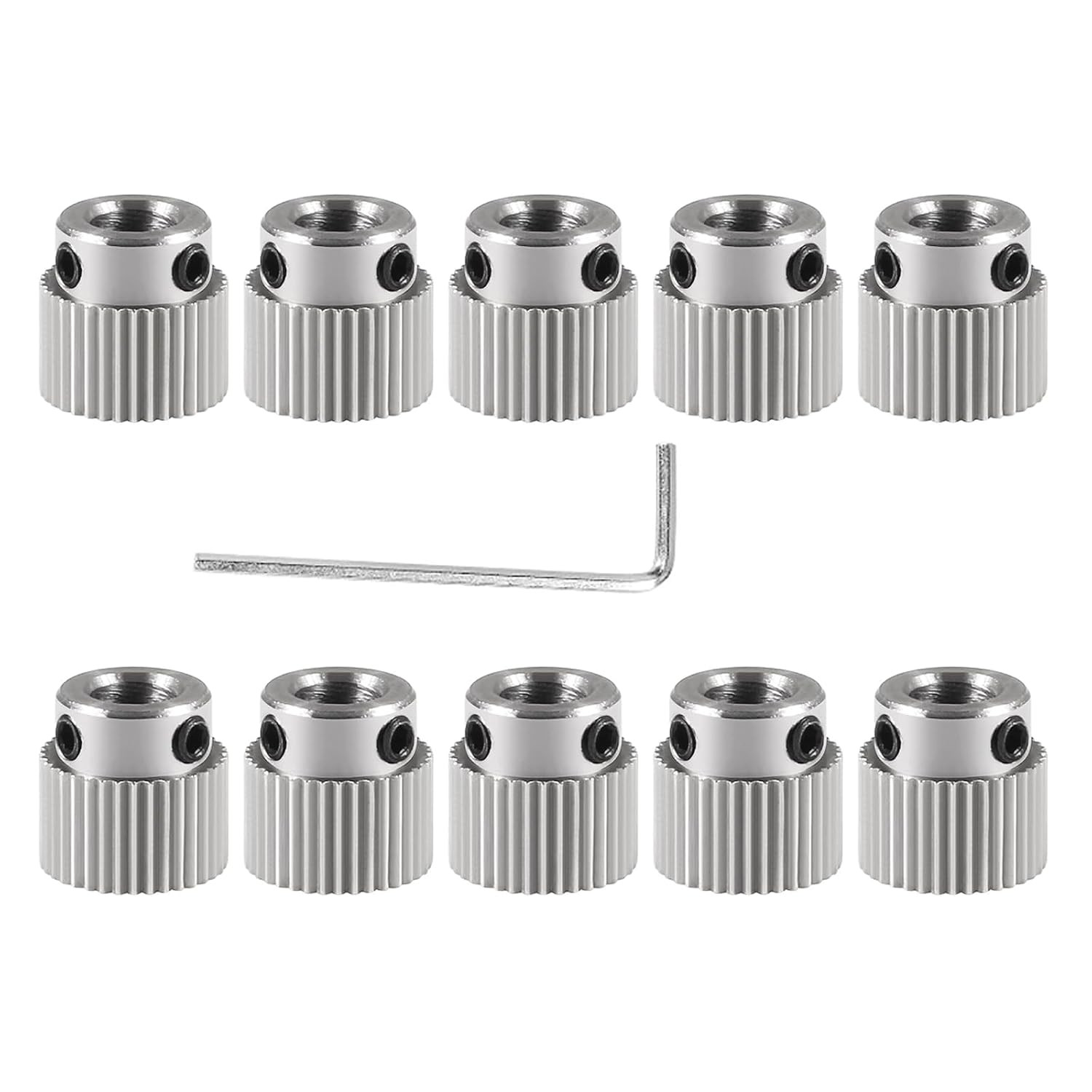 10Pcs 36 Teeth Extruder Drive Gear Wheel Stainless Steel Extruder Gear Compatibl