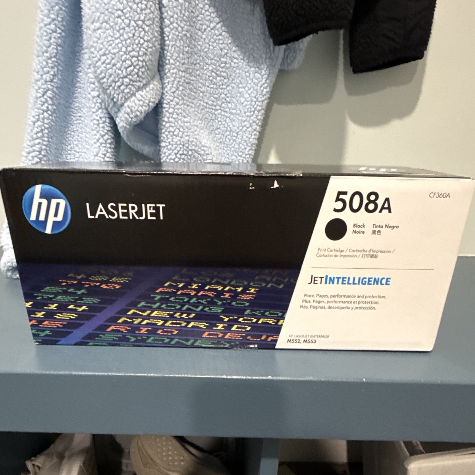 HP 508A Black Genuine Original Laser Toner Cartridge CF360A for M552 M553
