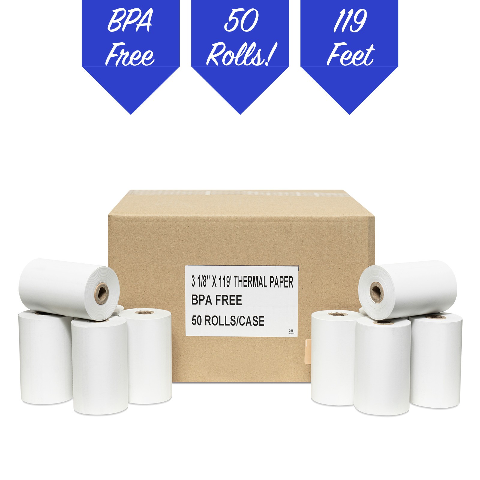 NEW Thermal Paper Rolls 3-1/8 X 119 50 Rolls For Star Micronics SM-T300 SM T300i