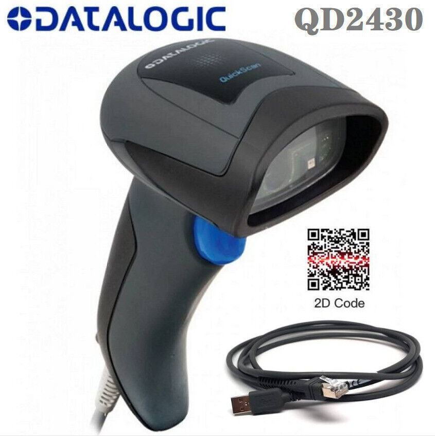 Datalogic QuickScan QD2430 Handheld 2D USB Barcode Scanner Imager QD2430-BKK1