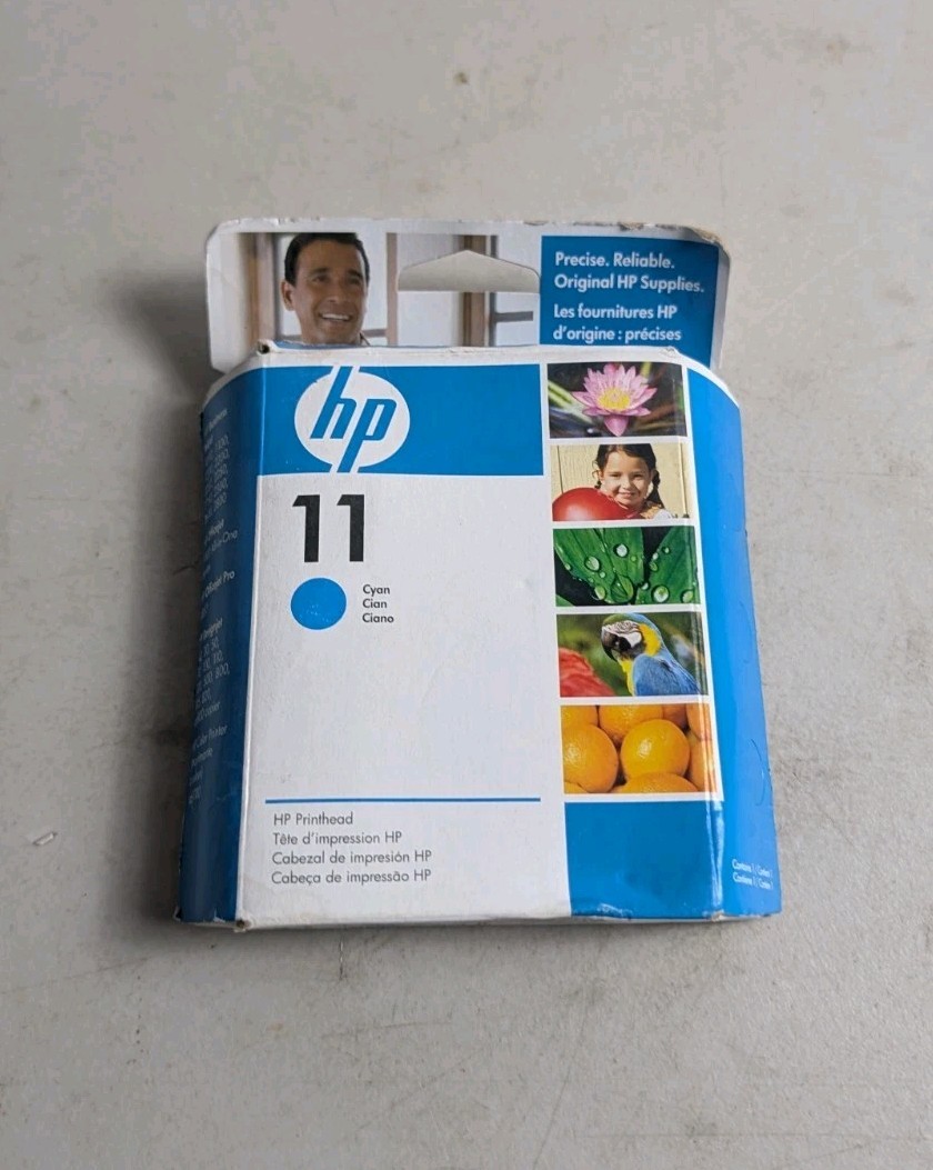 HP 11 Cyan Printhead C4811A – Genuine Original HP Supplies (New Open Box)