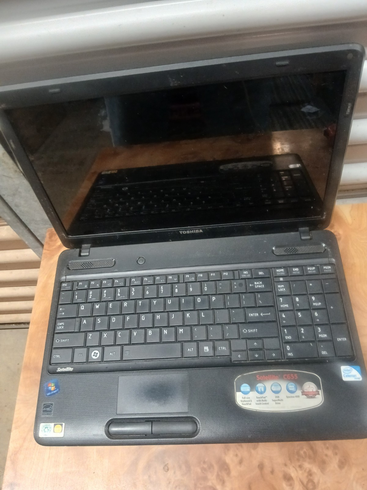 Toshiba Satellite C655 Laptop For Parts Only