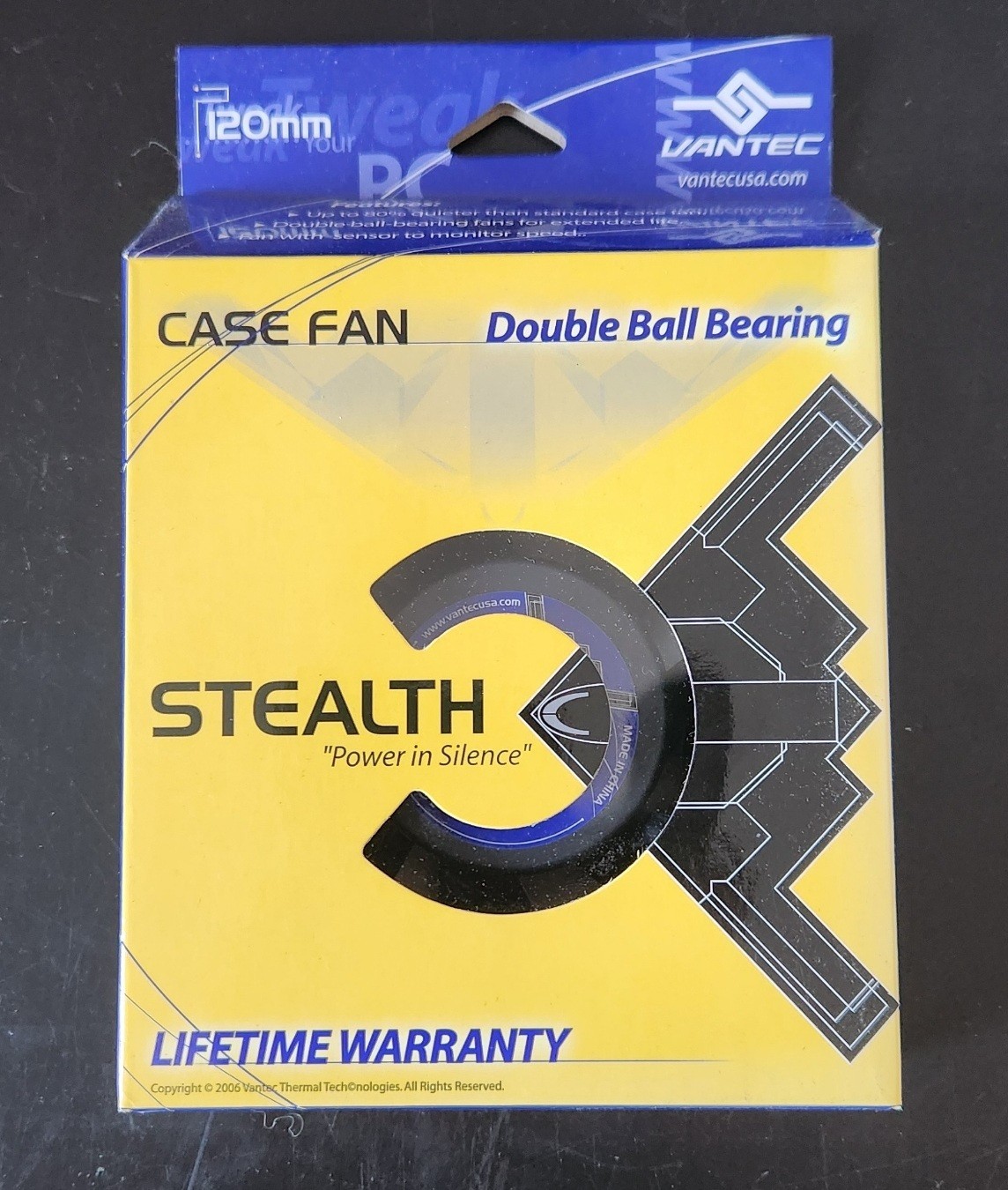 Vantec Stealth 80mm SF8025L and 120mm SF12025L Case Fans