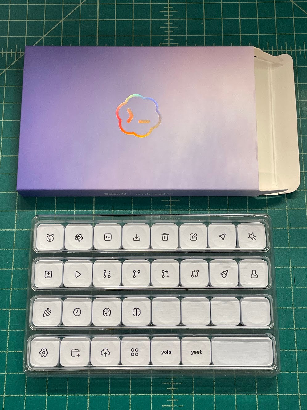 32 Codex Micro icon keycaps set,  KEYCAPS ONLY, by Work Louder and Open AI