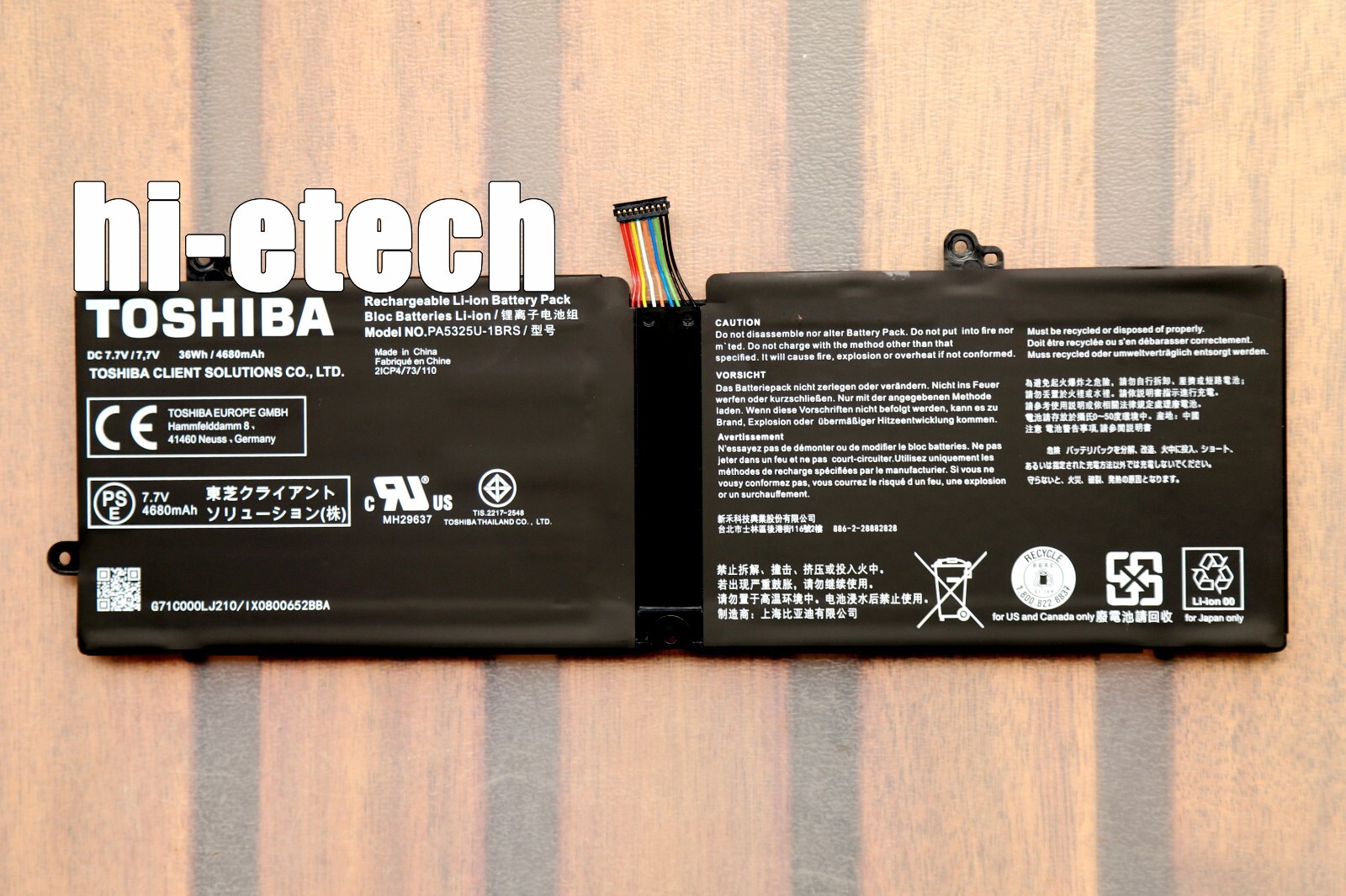 New Genuine PA5325U-1BRS Battery For Toshiba Portege X30-T-E Port G X30T-E-113