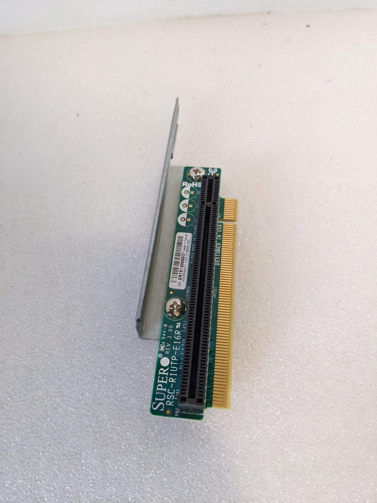 SUPERMICRO RSC-R1UTP-E16R RISER 1U PCIe x16 w/ bracket