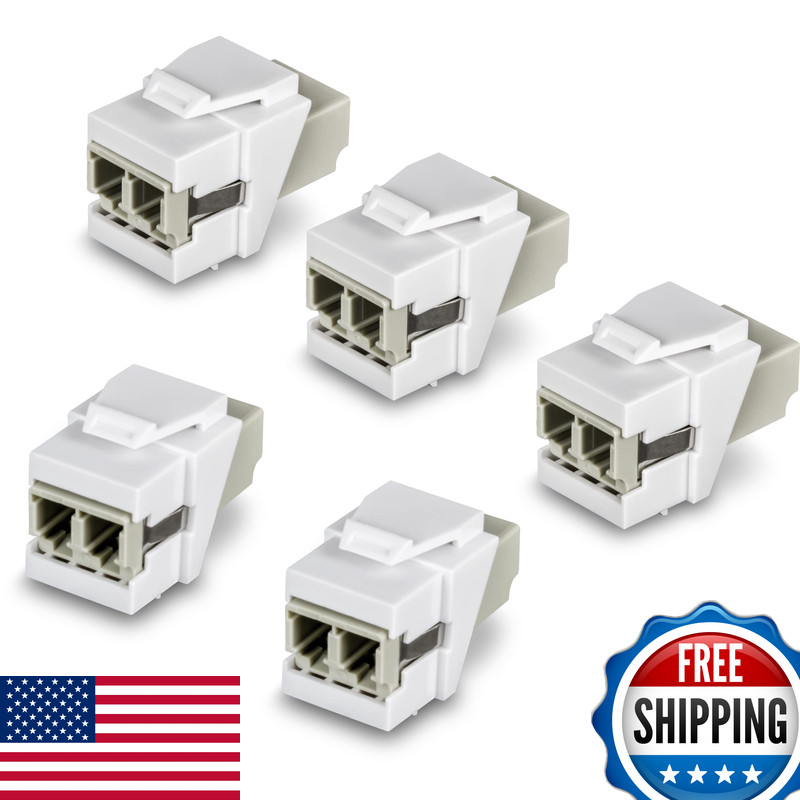 Trendnet Lc Duplex Fiber Optic Keystone Coupler Jacks 5-Pack Tc-K05Lc