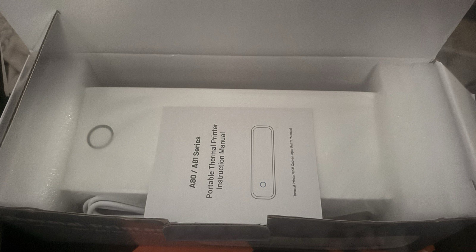 MinZhi Portable Thermal Printer A80 Wireless Printer BRAND NEW