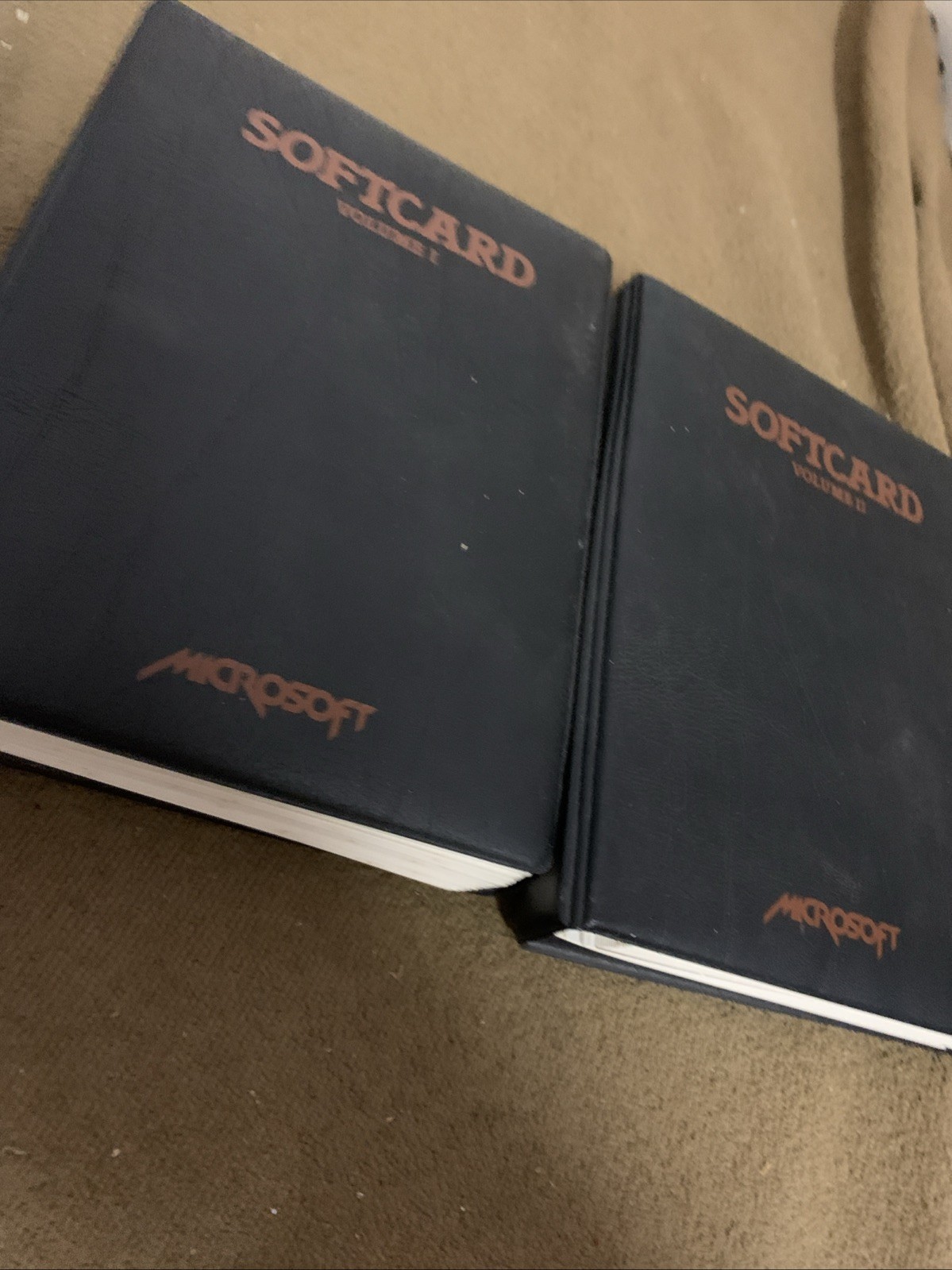 softcard volume I & II Microsoft Software Apple IIe Vintage Manual Computer